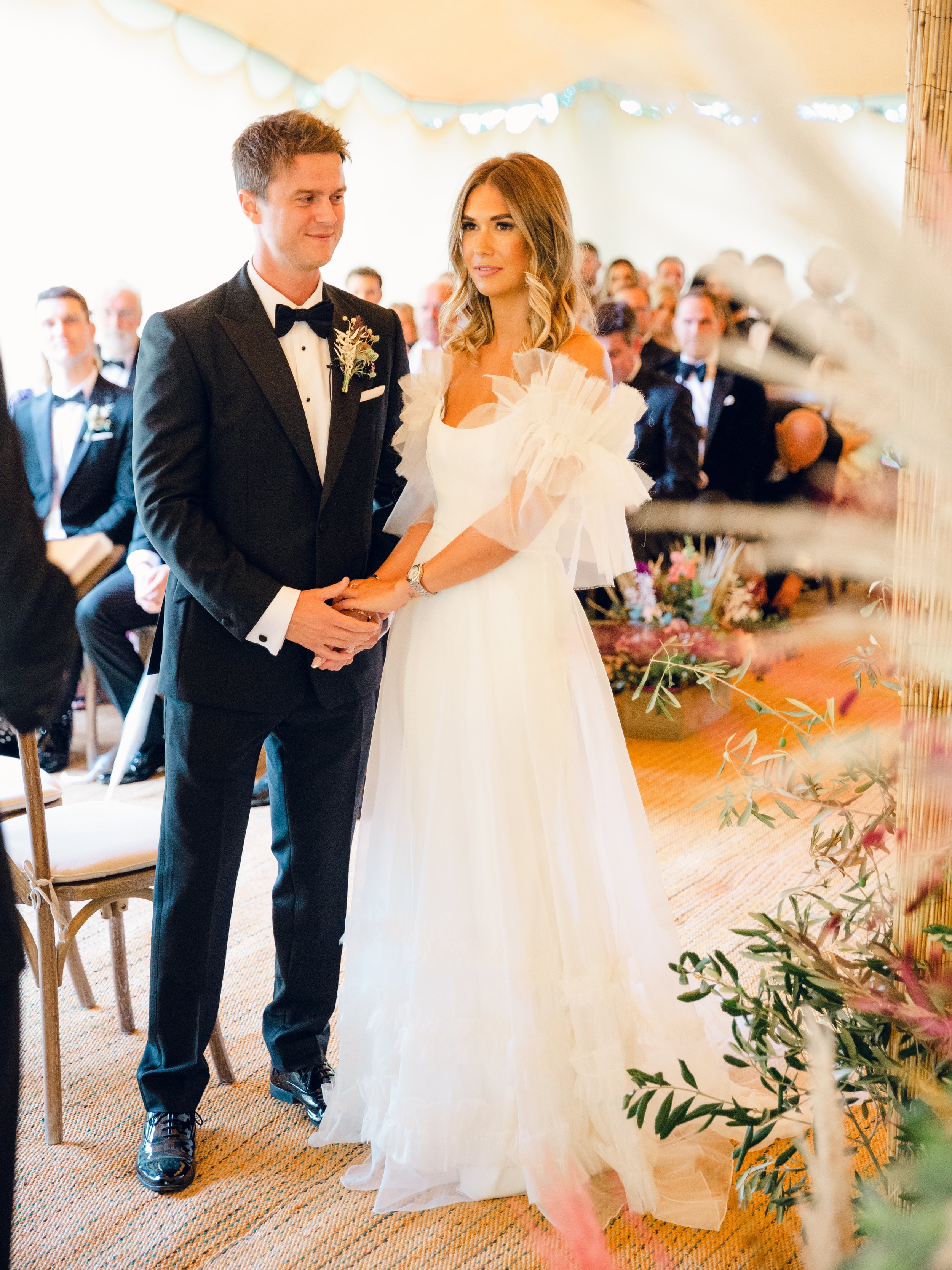 Beautiful bride Sam wore the Mayfair wedding dress by Halfpenny London