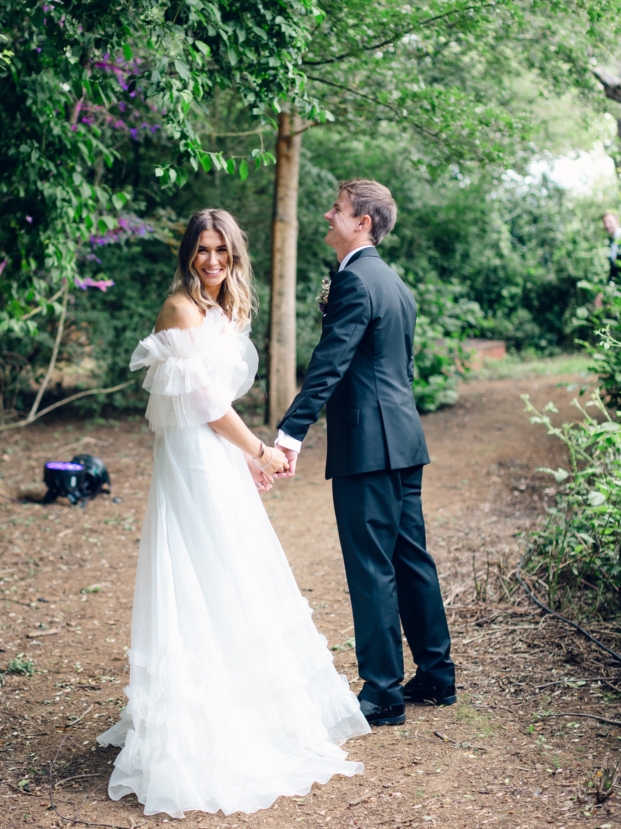 Beautiful bride Sam wore the Mayfair wedding dress by Halfpenny London