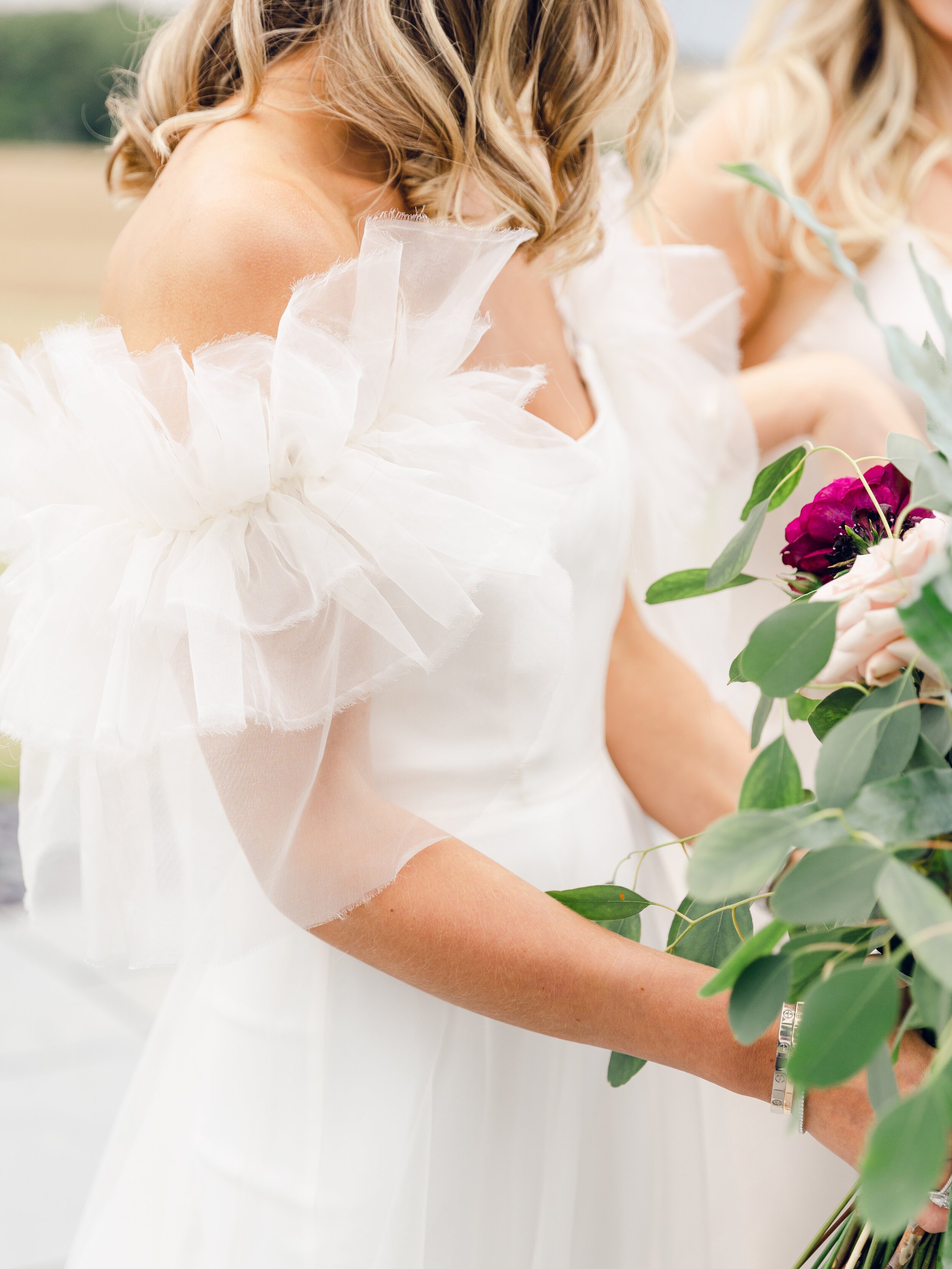 Beautiful bride Sam wore the Mayfair wedding dress by Halfpenny London