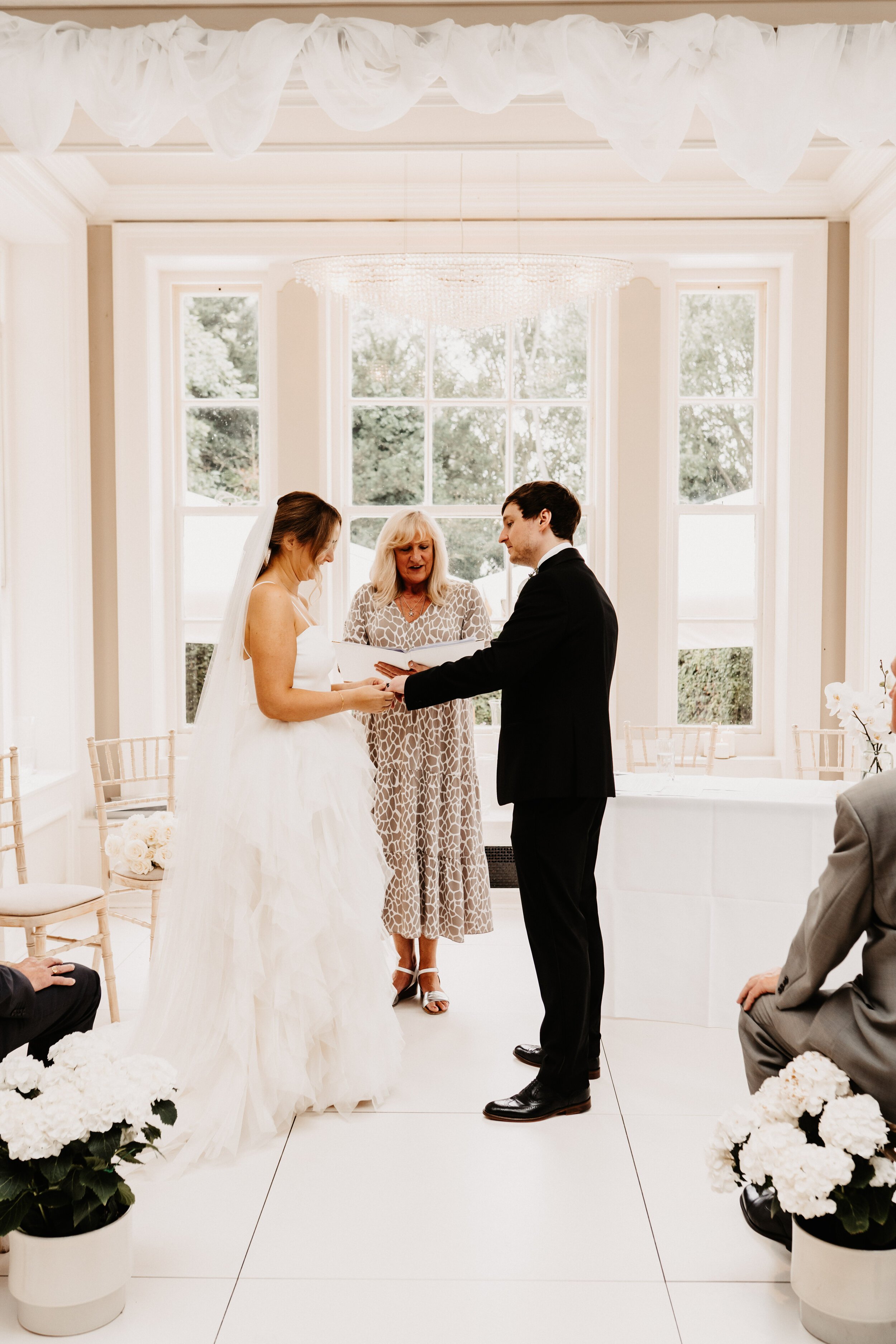 Beautiful bride Sarah wore a wedding dress by Halfpenny London