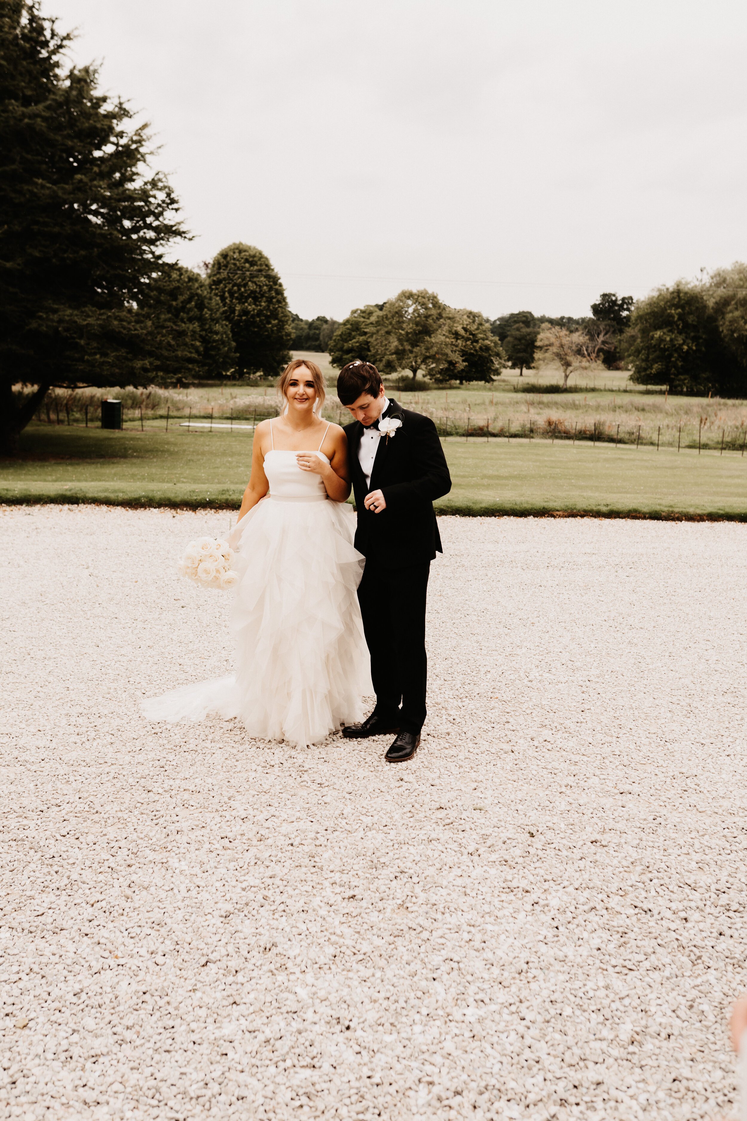 Beautiful bride Sarah wore a wedding dress by Halfpenny London