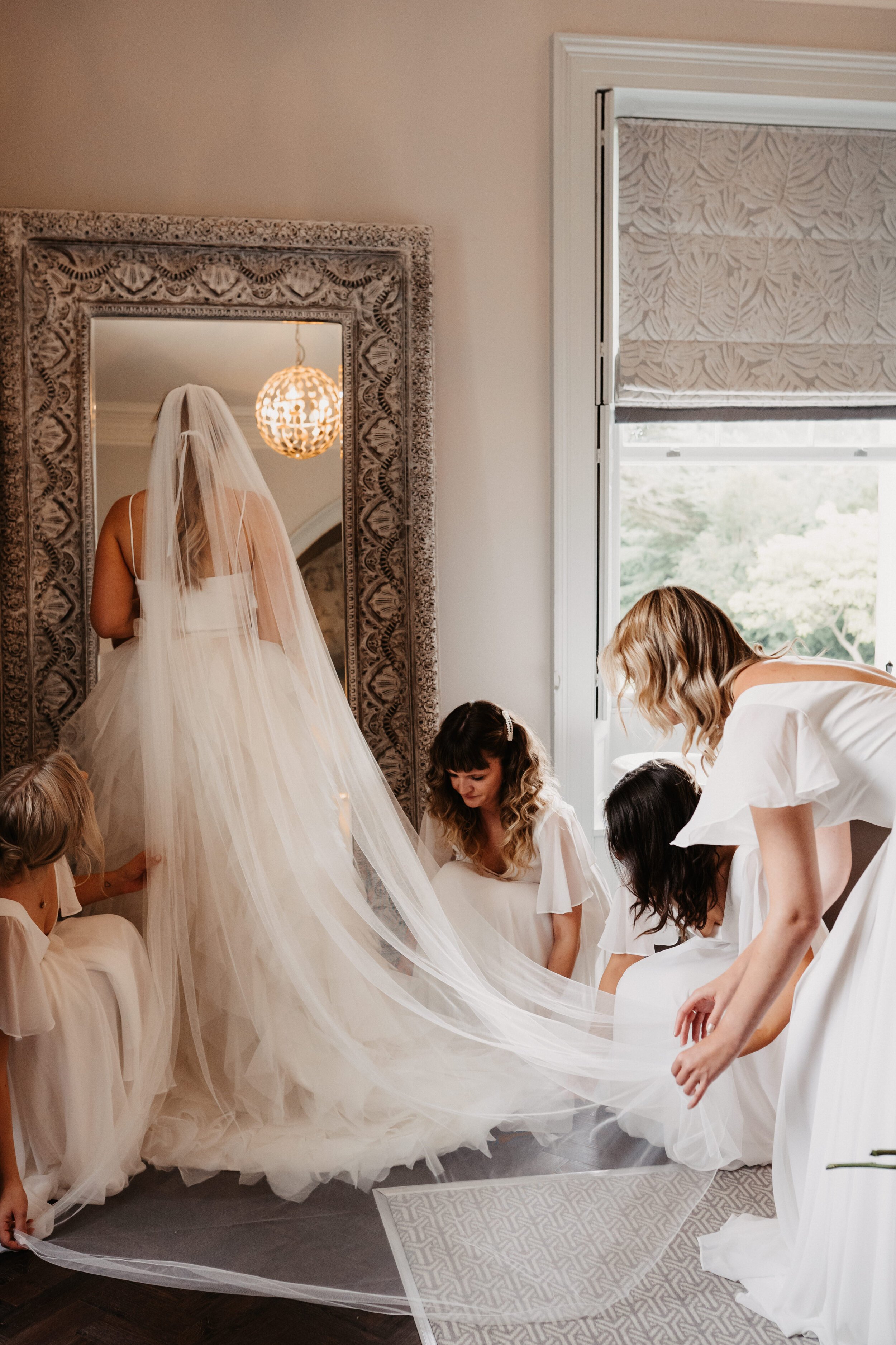 Beautiful bride Sarah wore a wedding dress by Halfpenny London