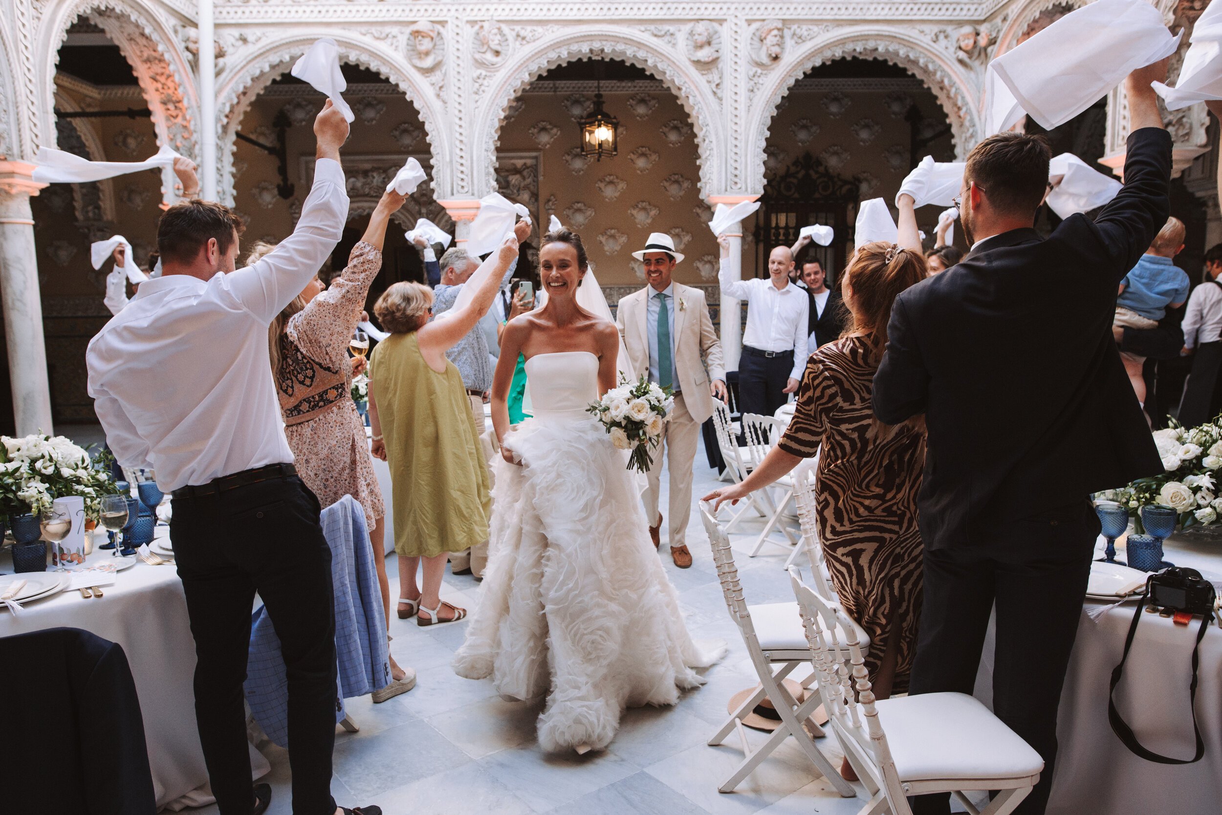 Beautiful bride Charlotte wore a wedding dress by Halfpenny London