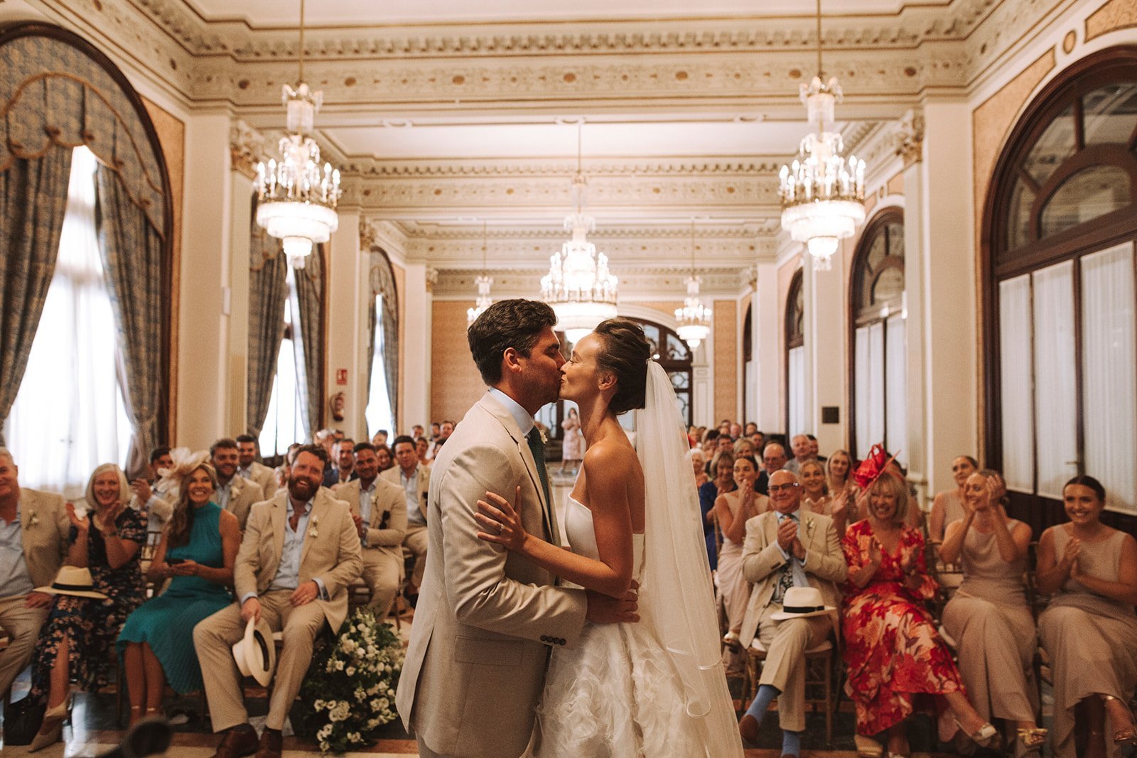 Beautiful bride Charlotte wore a wedding dress by Halfpenny London