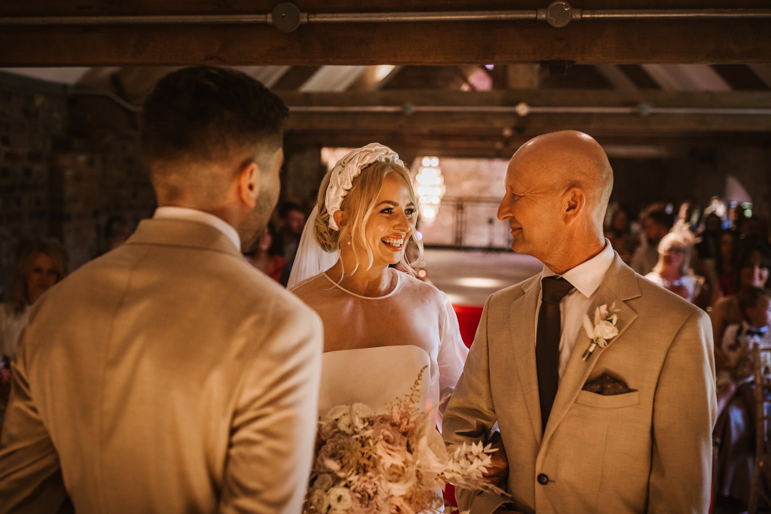 Beautiful bride Charlotte wore a wedding dress by Halfpenny London