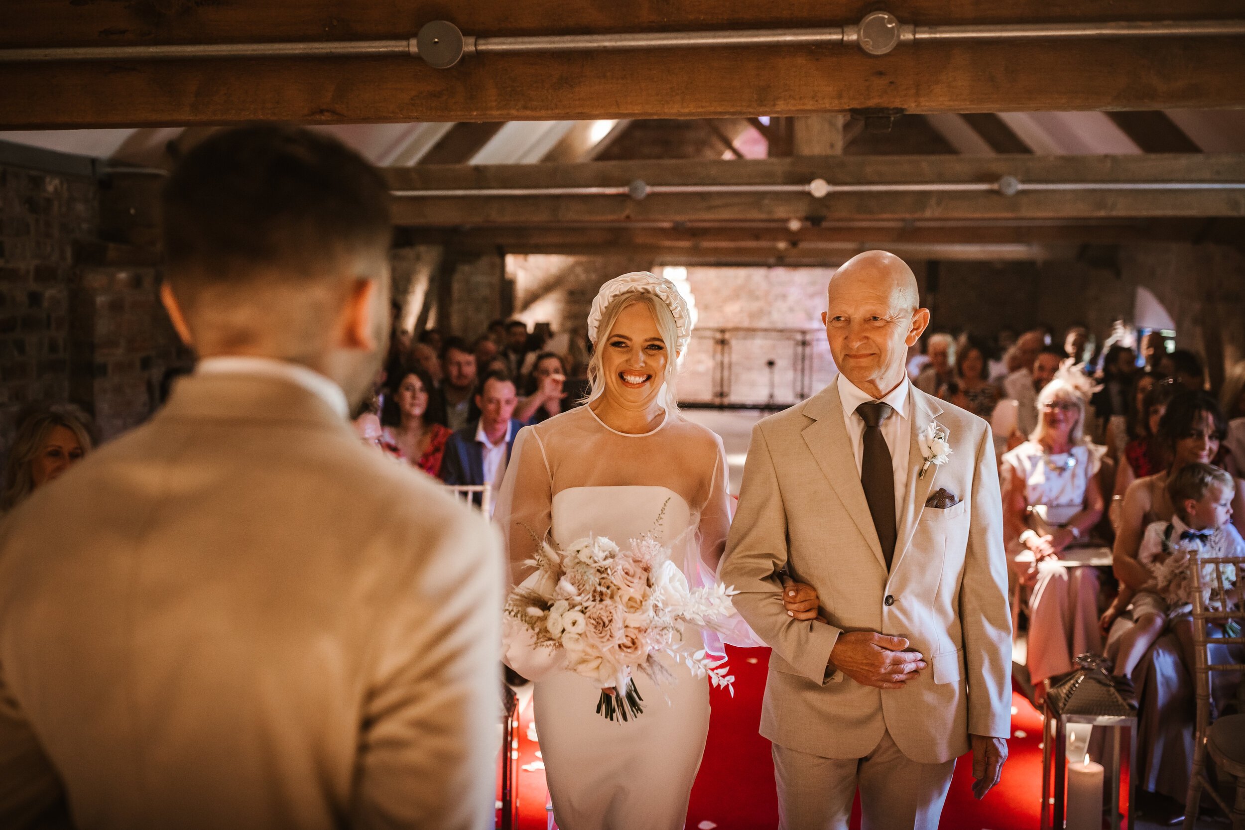 Beautiful bride Charlotte wore a wedding dress by Halfpenny London