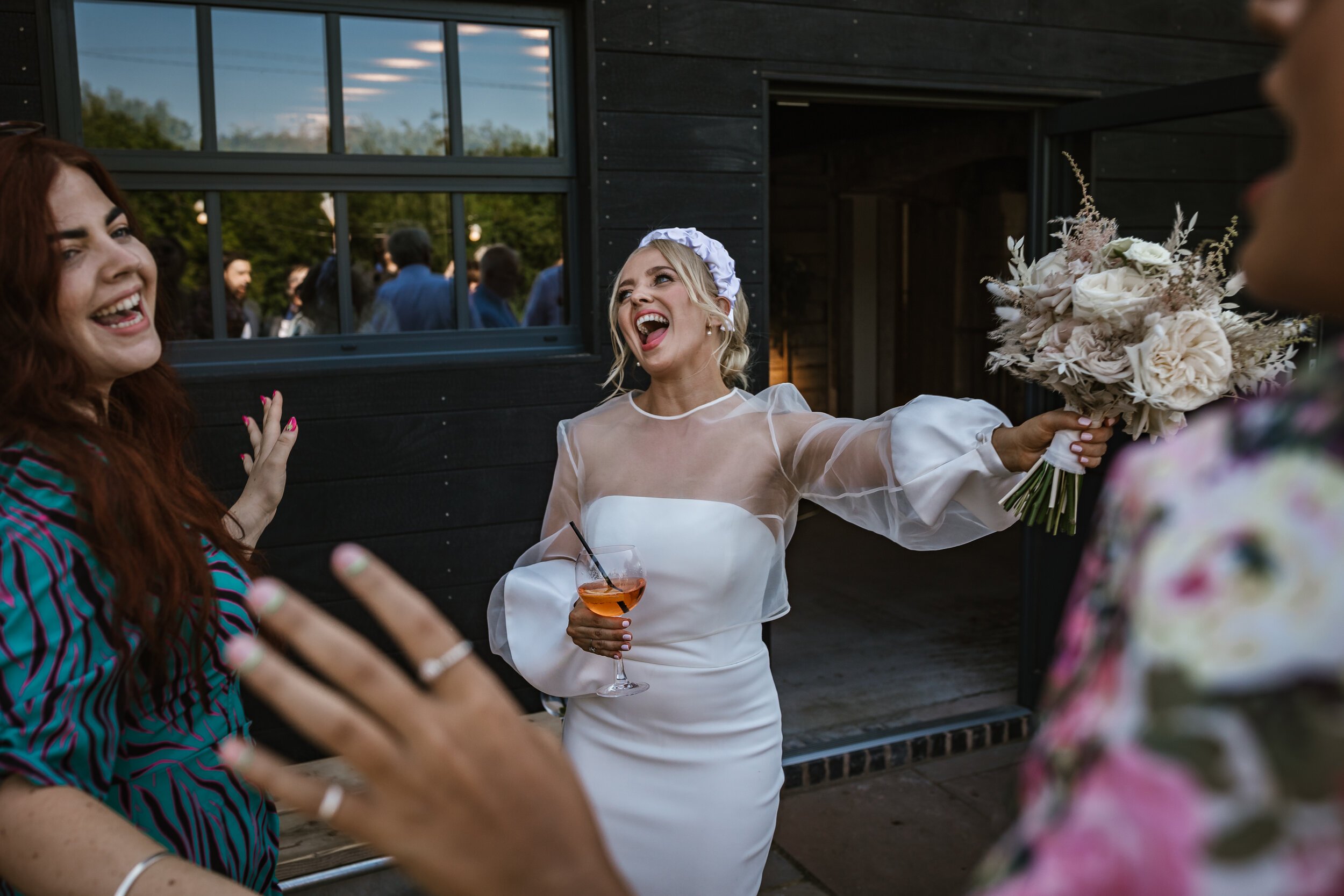 Beautiful bride Charlotte wore a wedding dress by Halfpenny London