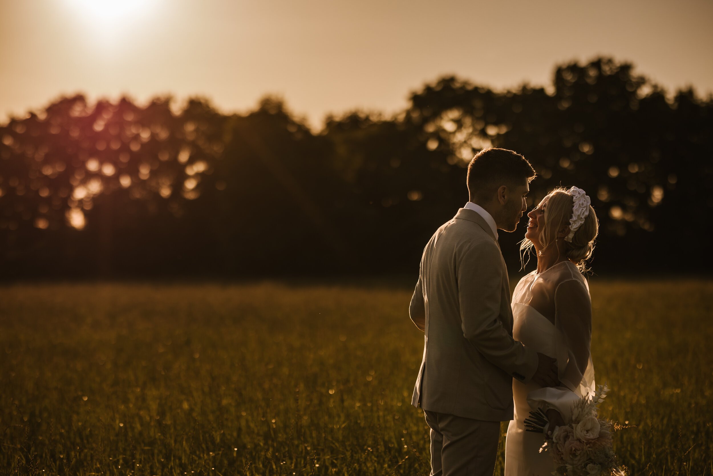 Beautiful bride Charlotte wore a wedding dress by Halfpenny London