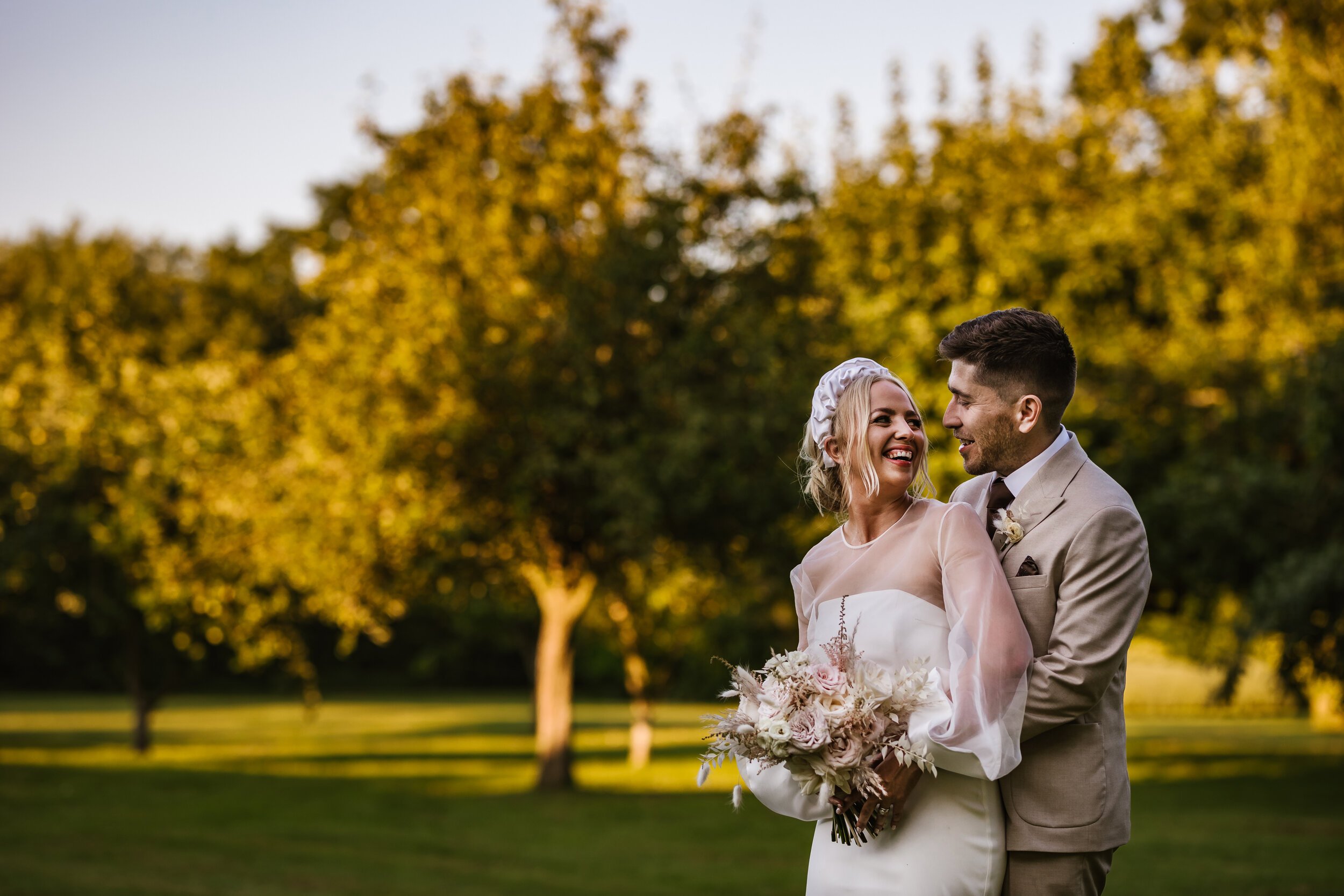 Beautiful bride Charlotte wore a wedding dress by Halfpenny London