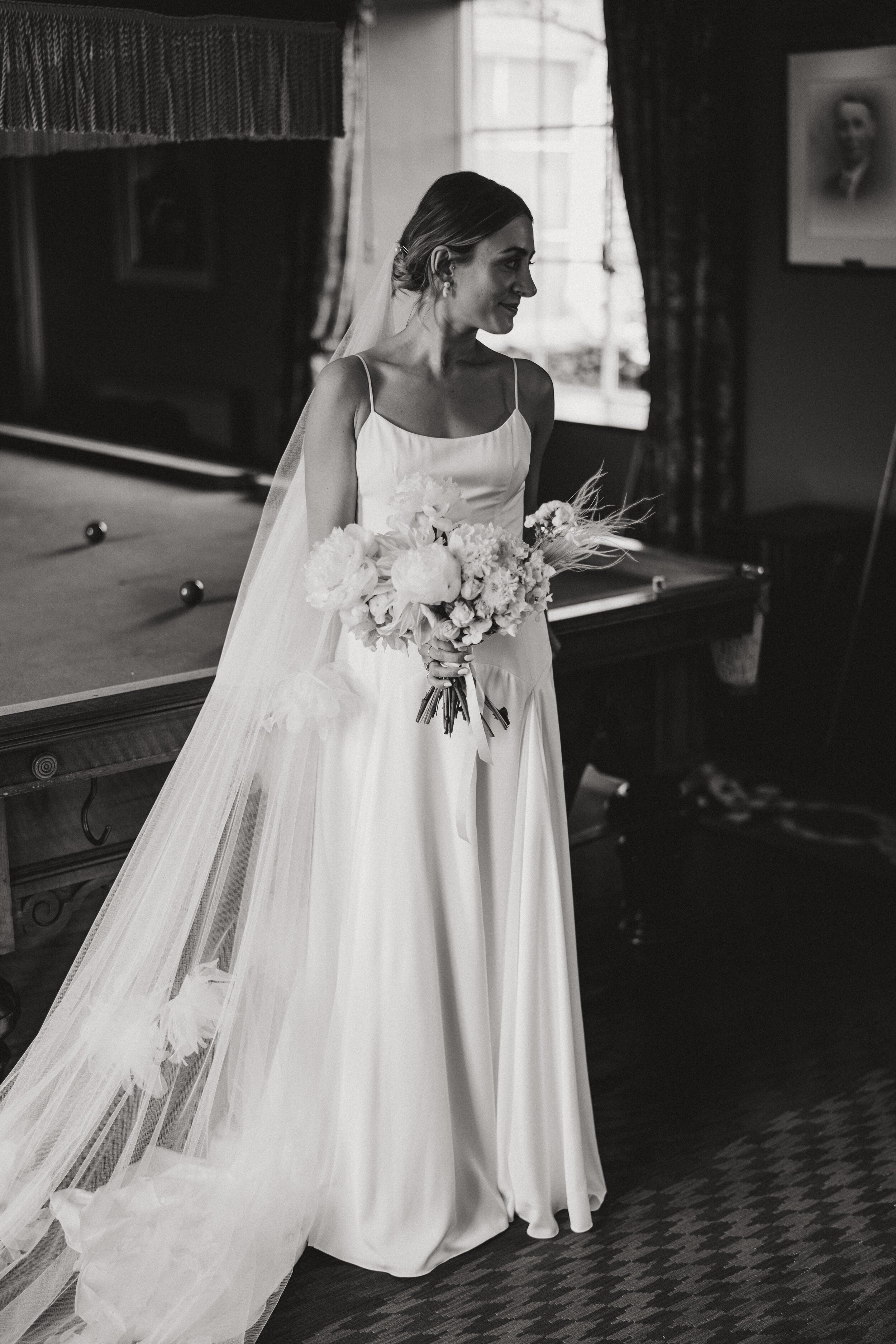 Beautiful bride Lauren wore a wedding dress by Halfpenny London
