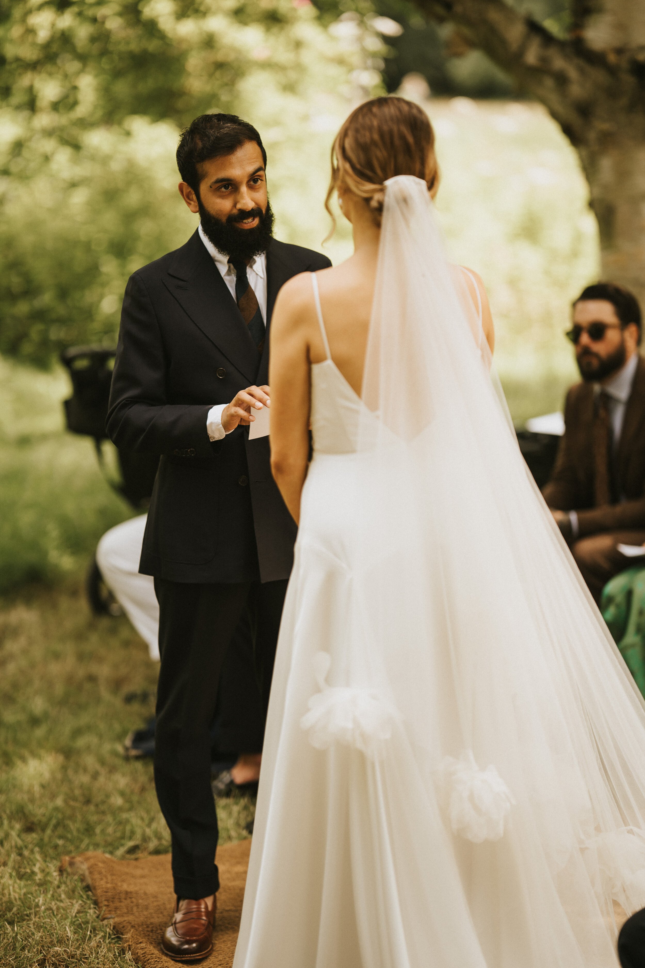 Beautiful bride Lauren wore a wedding dress by Halfpenny London