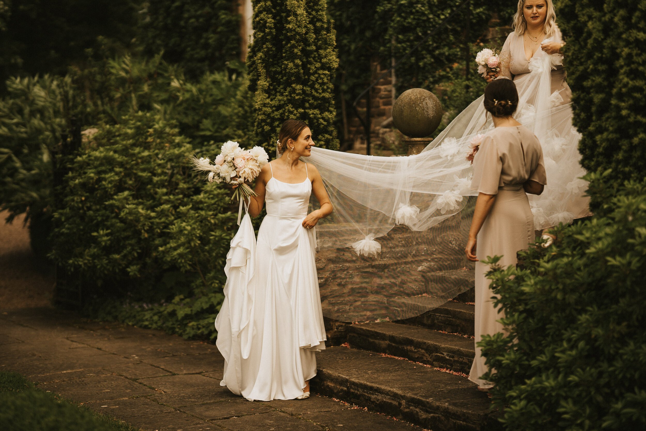 Beautiful bride Lauren wore a wedding dress by Halfpenny London