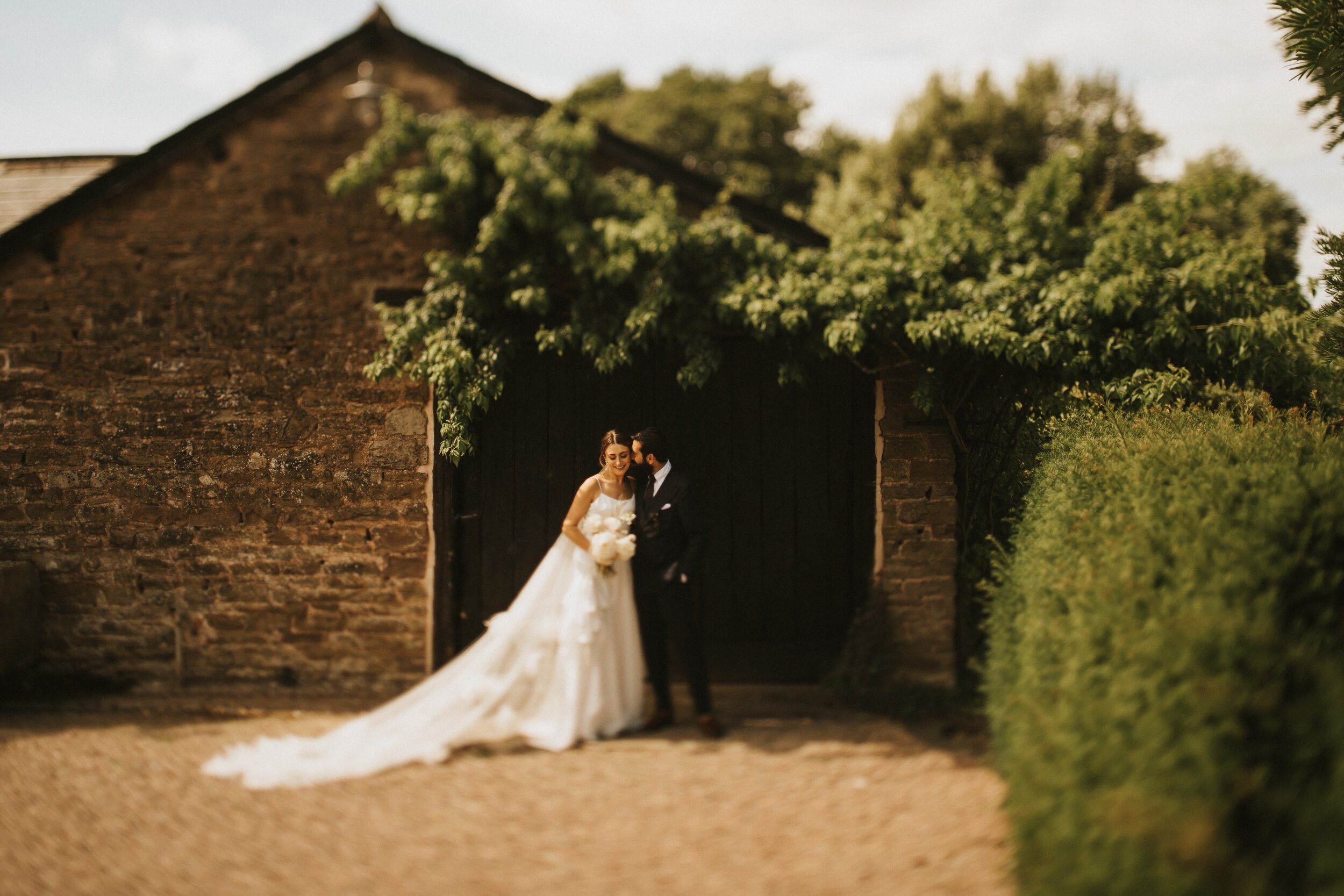 Beautiful bride Lauren wore a wedding dress by Halfpenny London