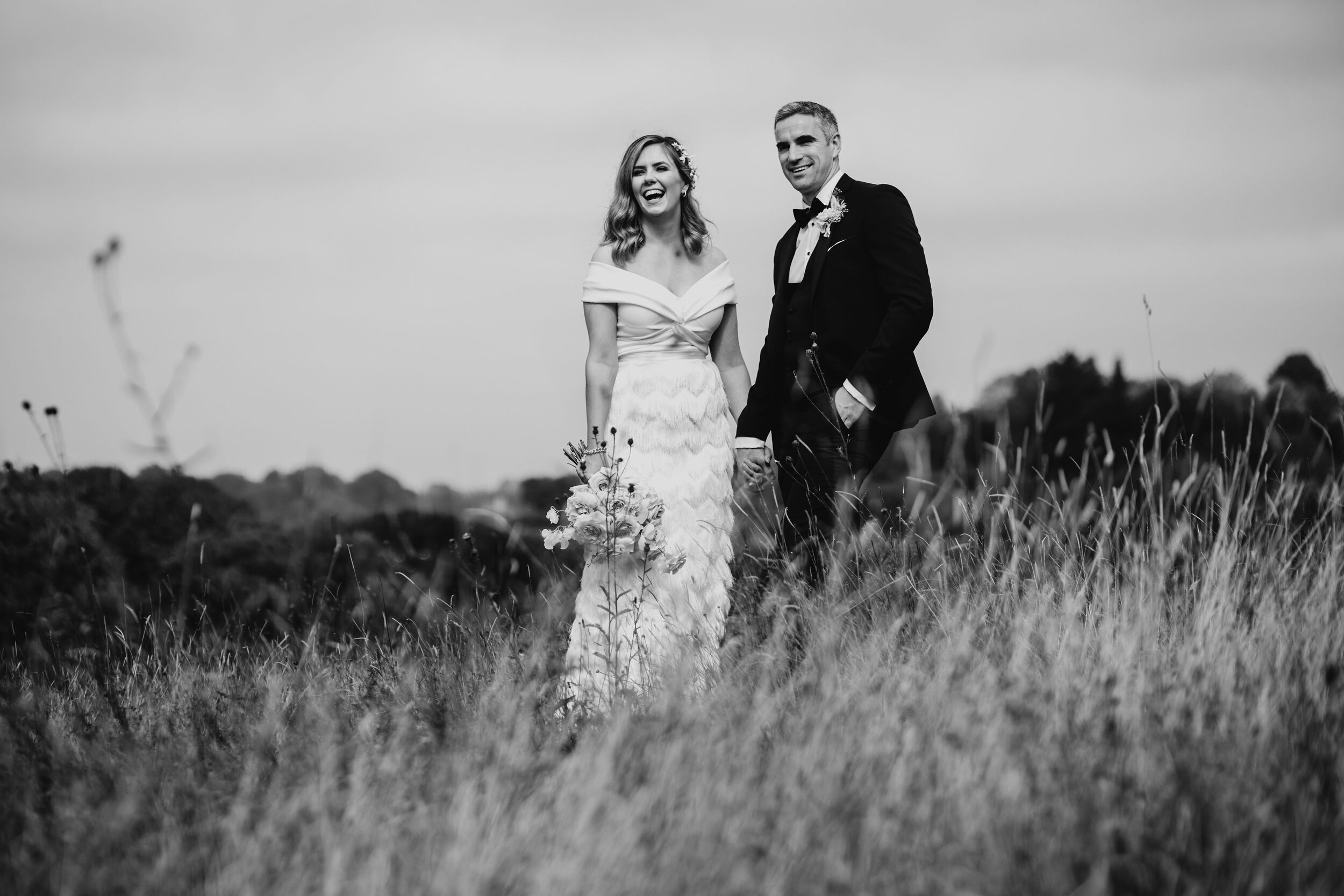 Beautiful bride Emma wore a wedding dress by Halfpenny London