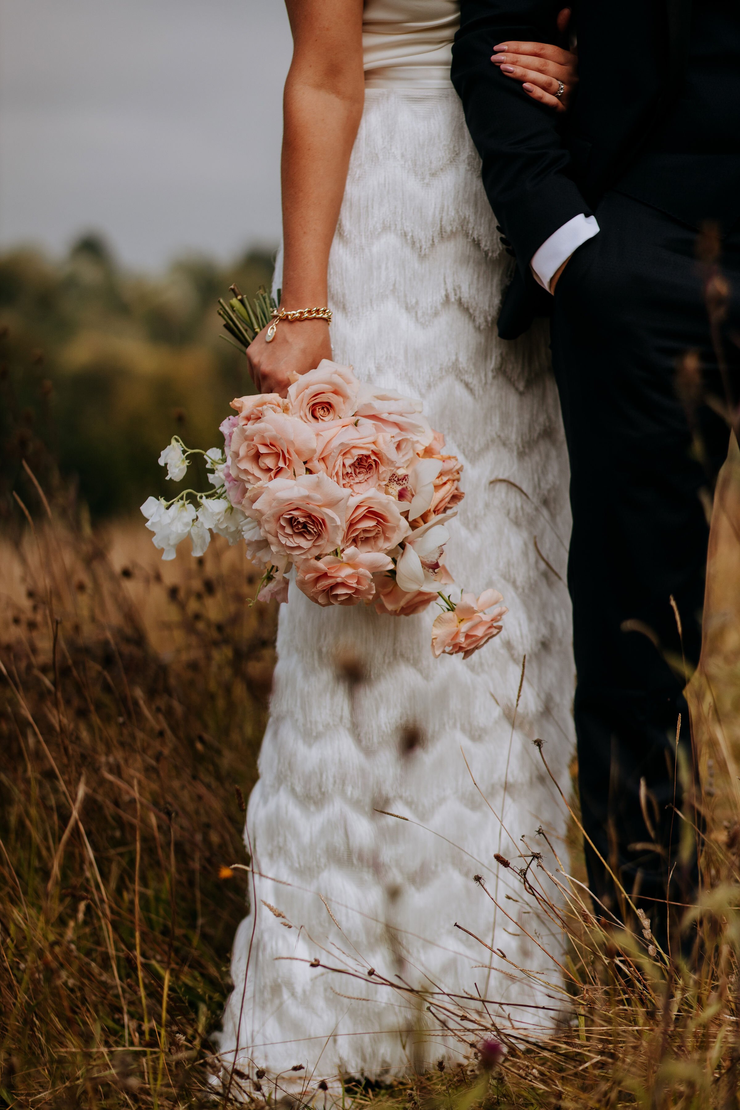 Beautiful bride Emma wore a wedding dress by Halfpenny London