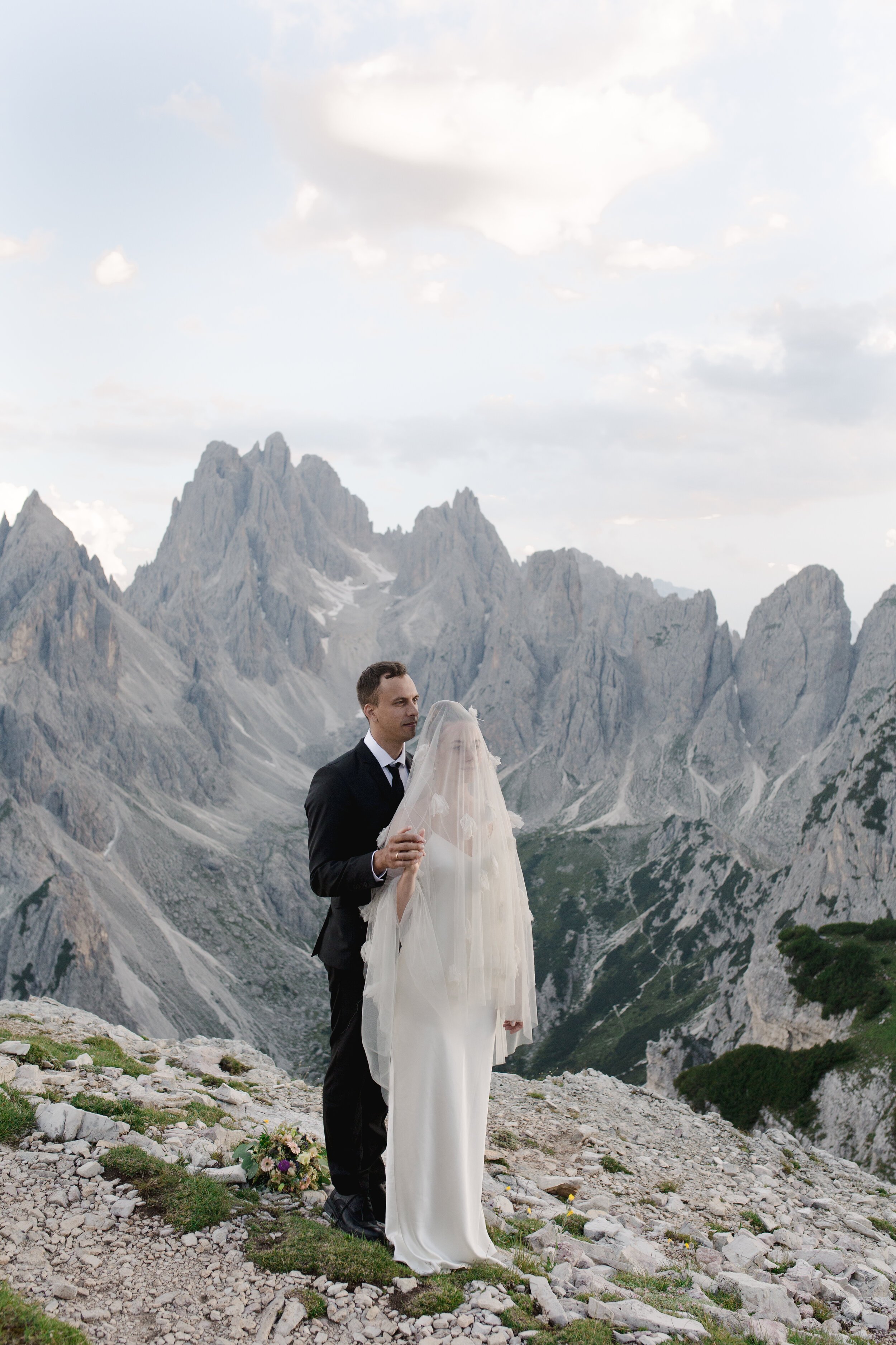 Beautiful bride Anna wore a wedding dress by Halfpenny London