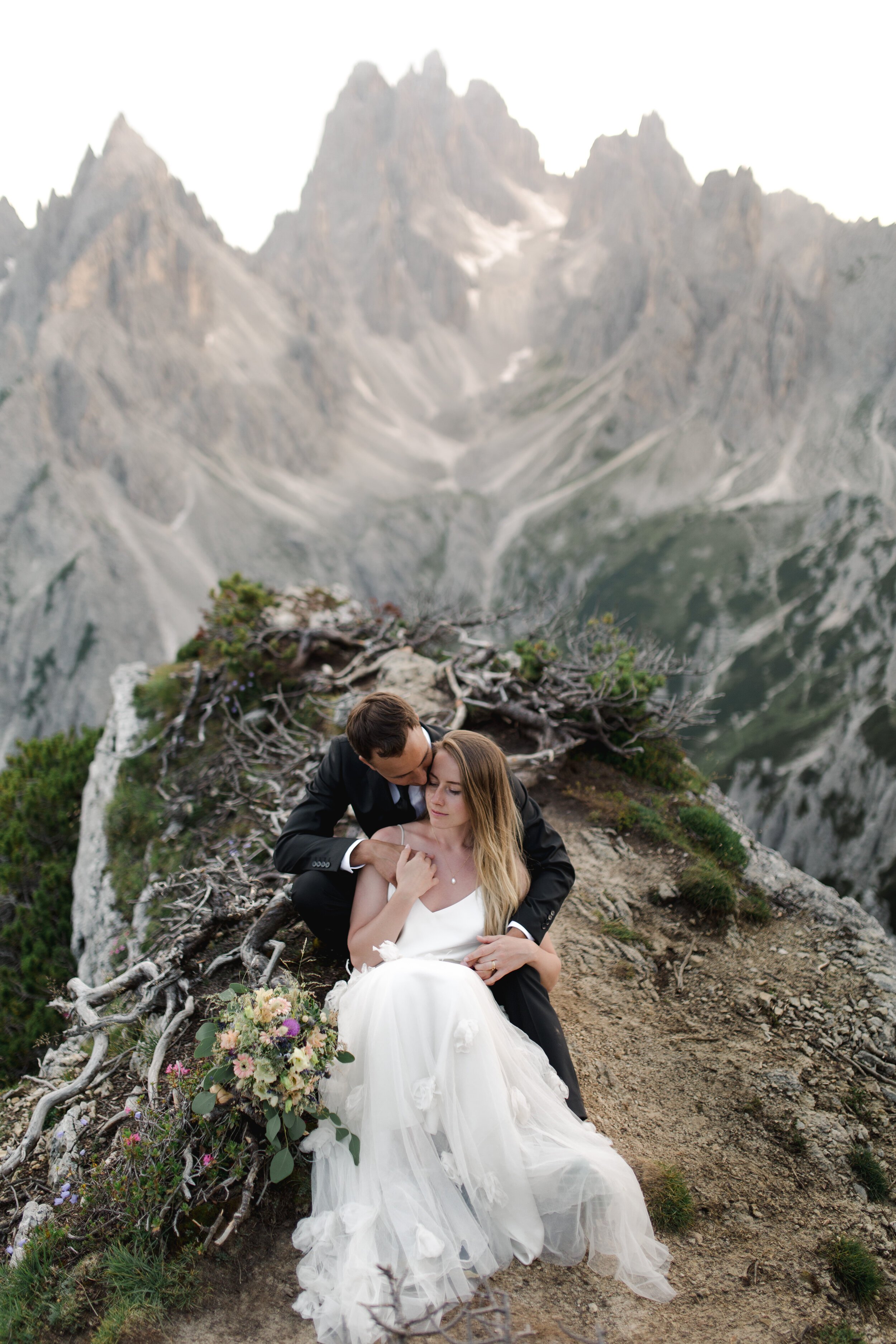 Beautiful bride Anna wore a wedding dress by Halfpenny London