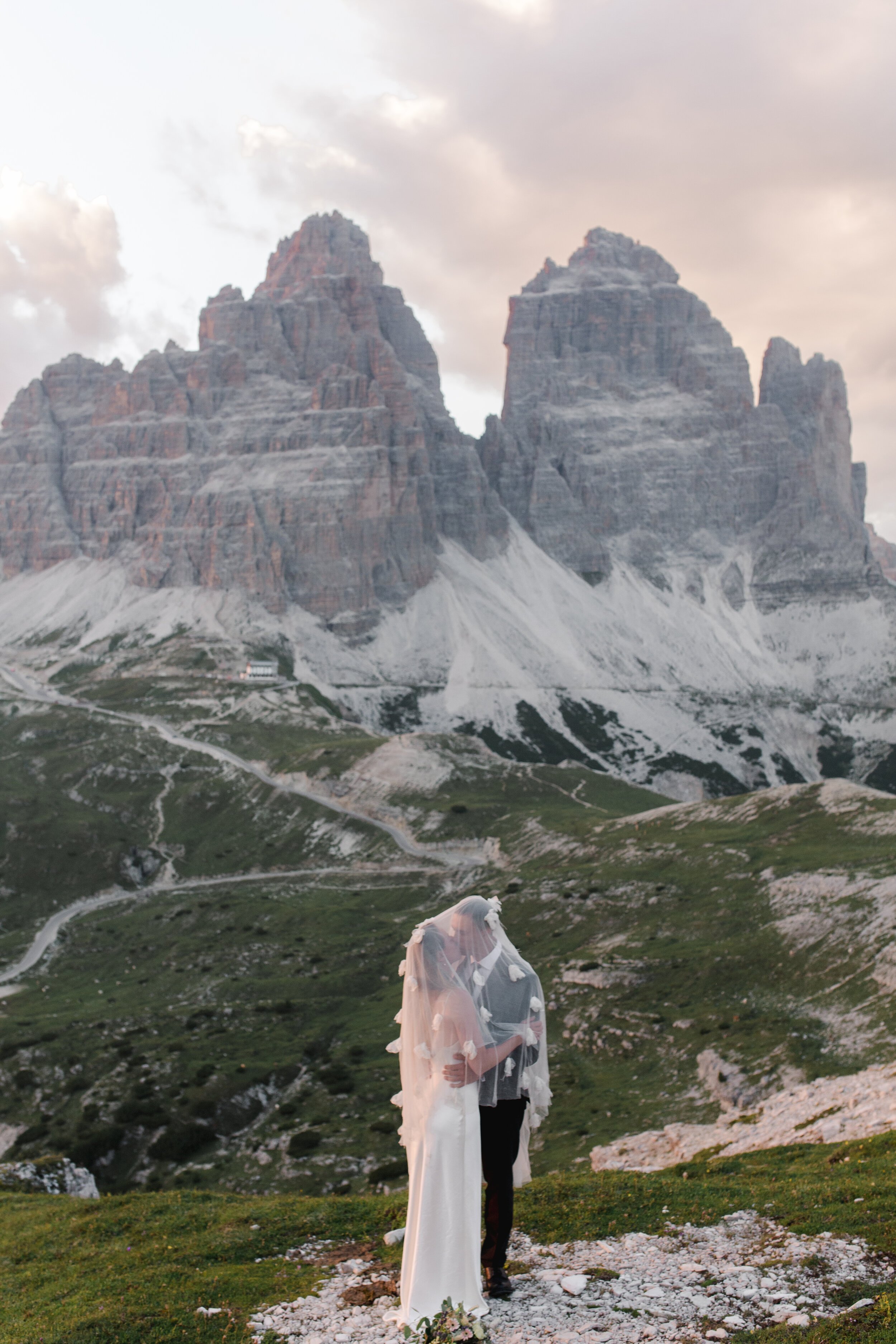 Beautiful bride Anna wore a wedding dress by Halfpenny London