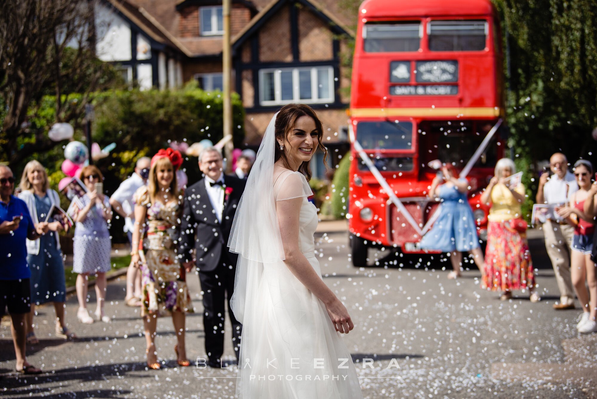 Beautiful bride Samantha wore a wedding dress by Halfpenny London