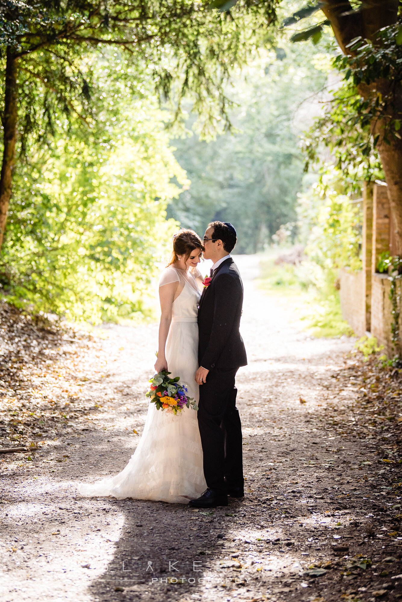 Beautiful bride Samantha wore a wedding dress by Halfpenny London