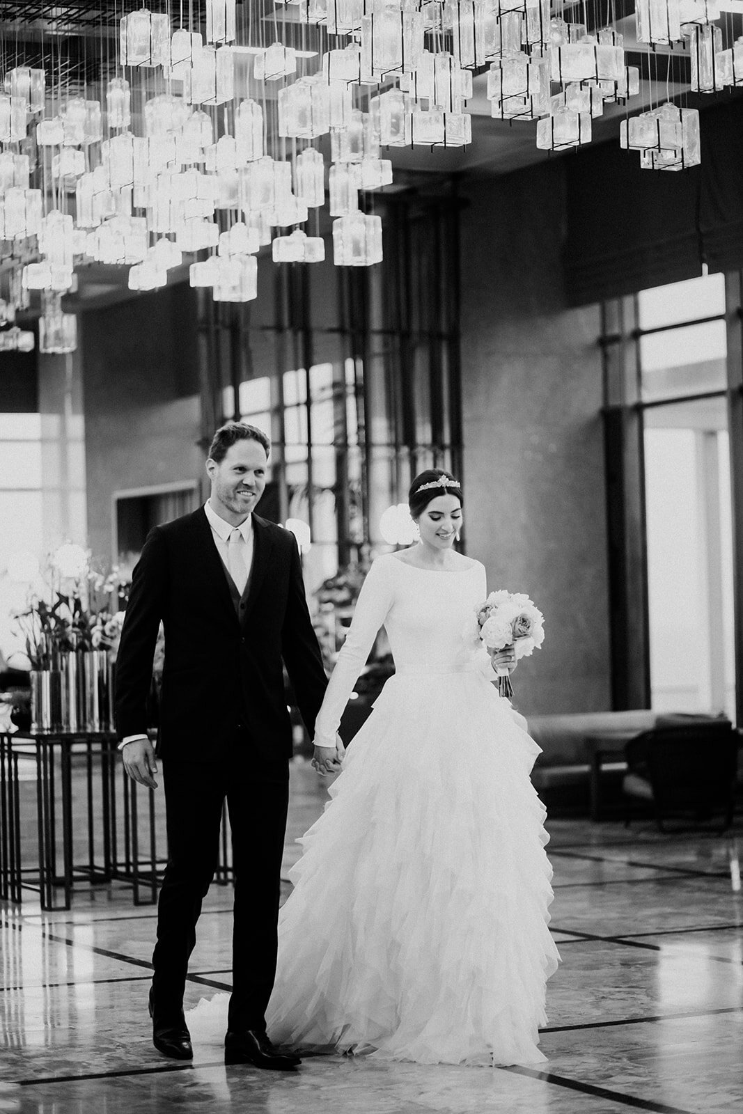 Beautiful bride Adi wore the Riri skirt by Halfpenny London | Wedding dress