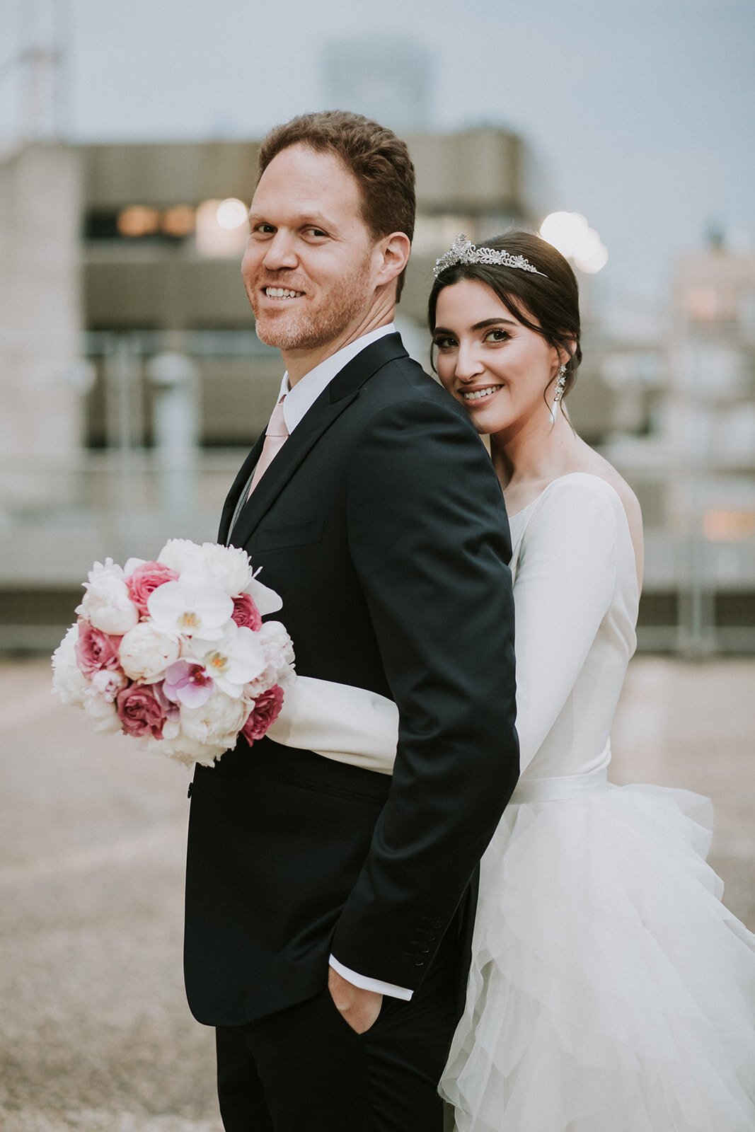 Beautiful bride Adi wore the Riri skirt by Halfpenny London | Wedding dress