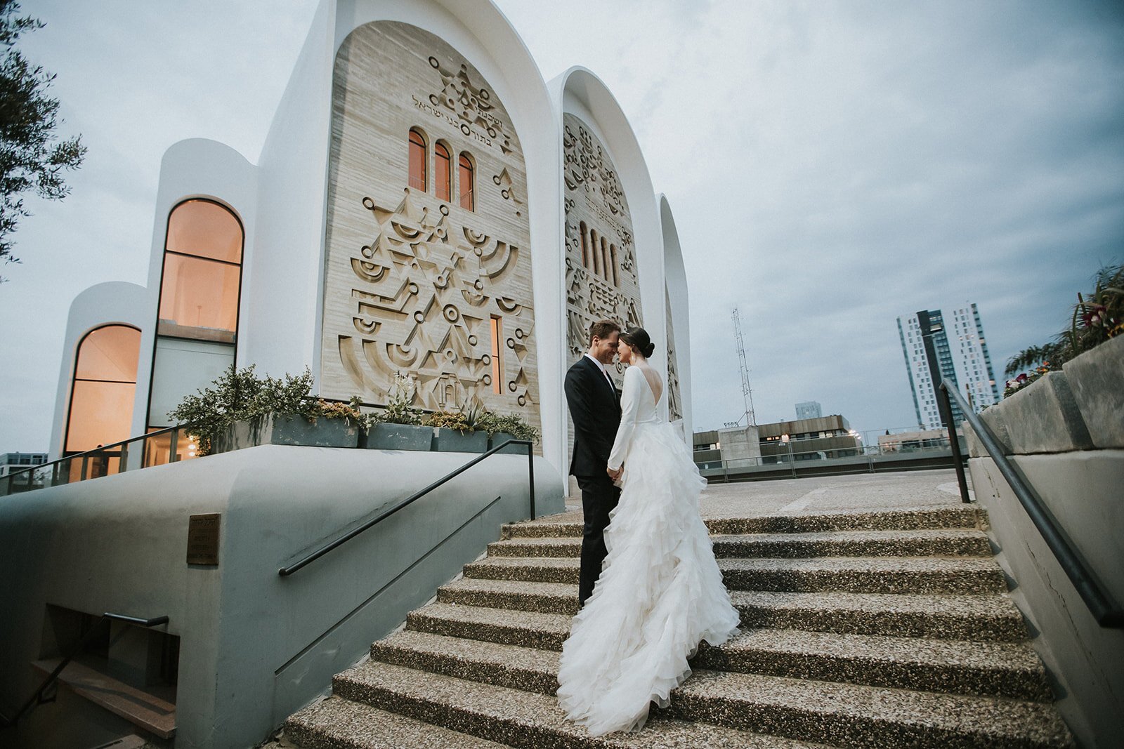 Beautiful bride Adi wore the Riri skirt by Halfpenny London | Wedding dress