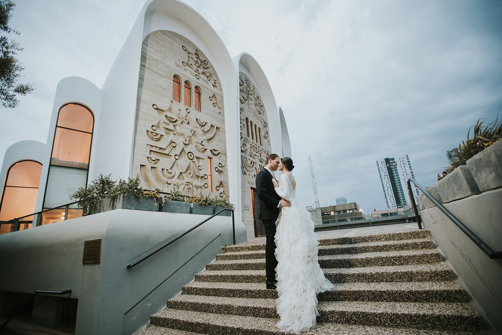 Beautiful bride Adi wore the Riri skirt by Halfpenny London | Wedding dress