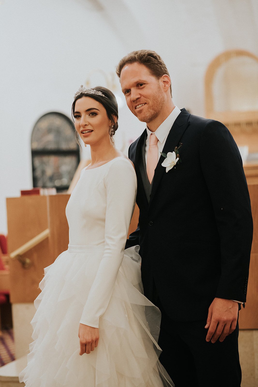 Beautiful bride Adi wore the Riri skirt by Halfpenny London | Wedding dress