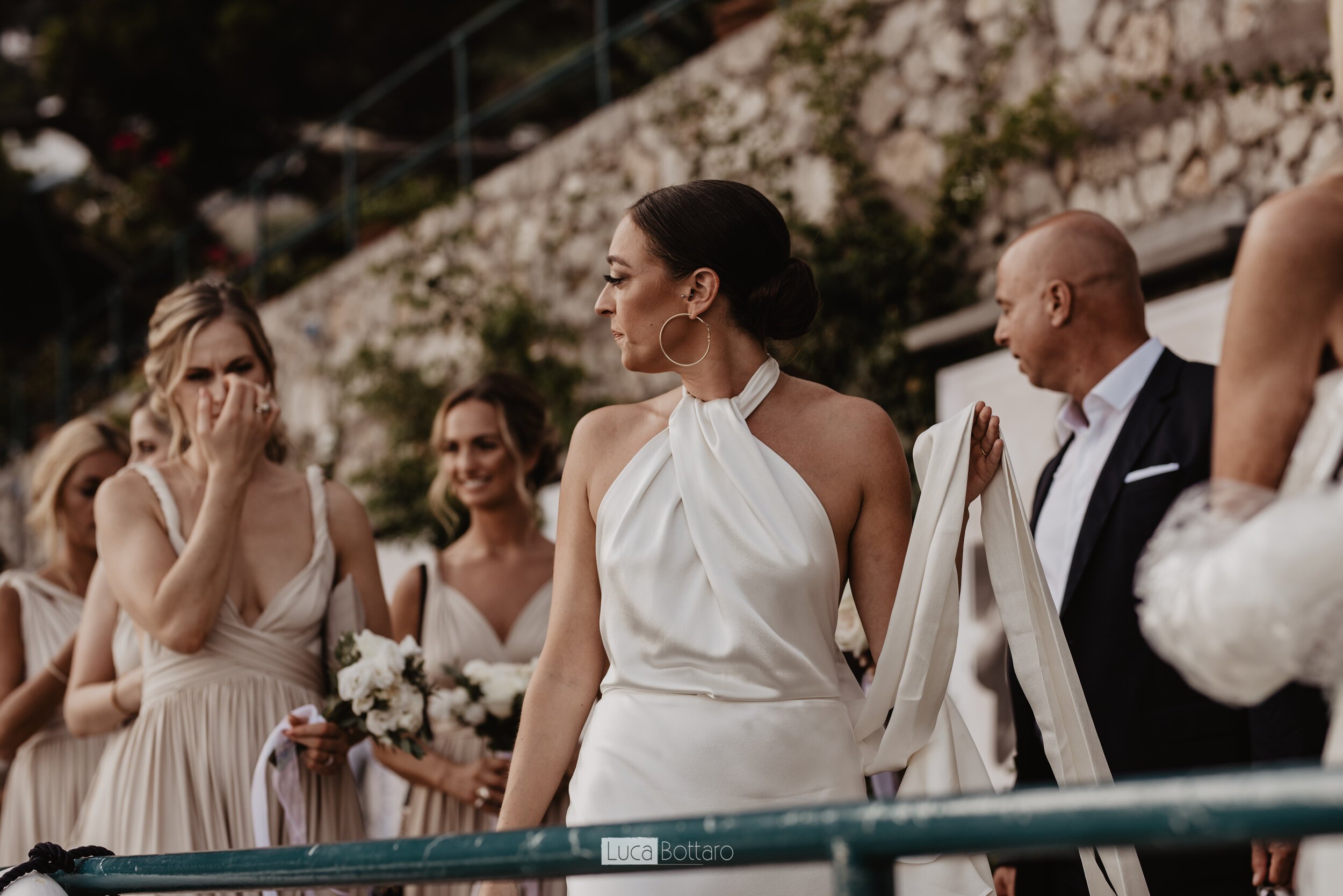 Beautiful bride Sam wore the Cheryl wedding dress by Halfpenny London