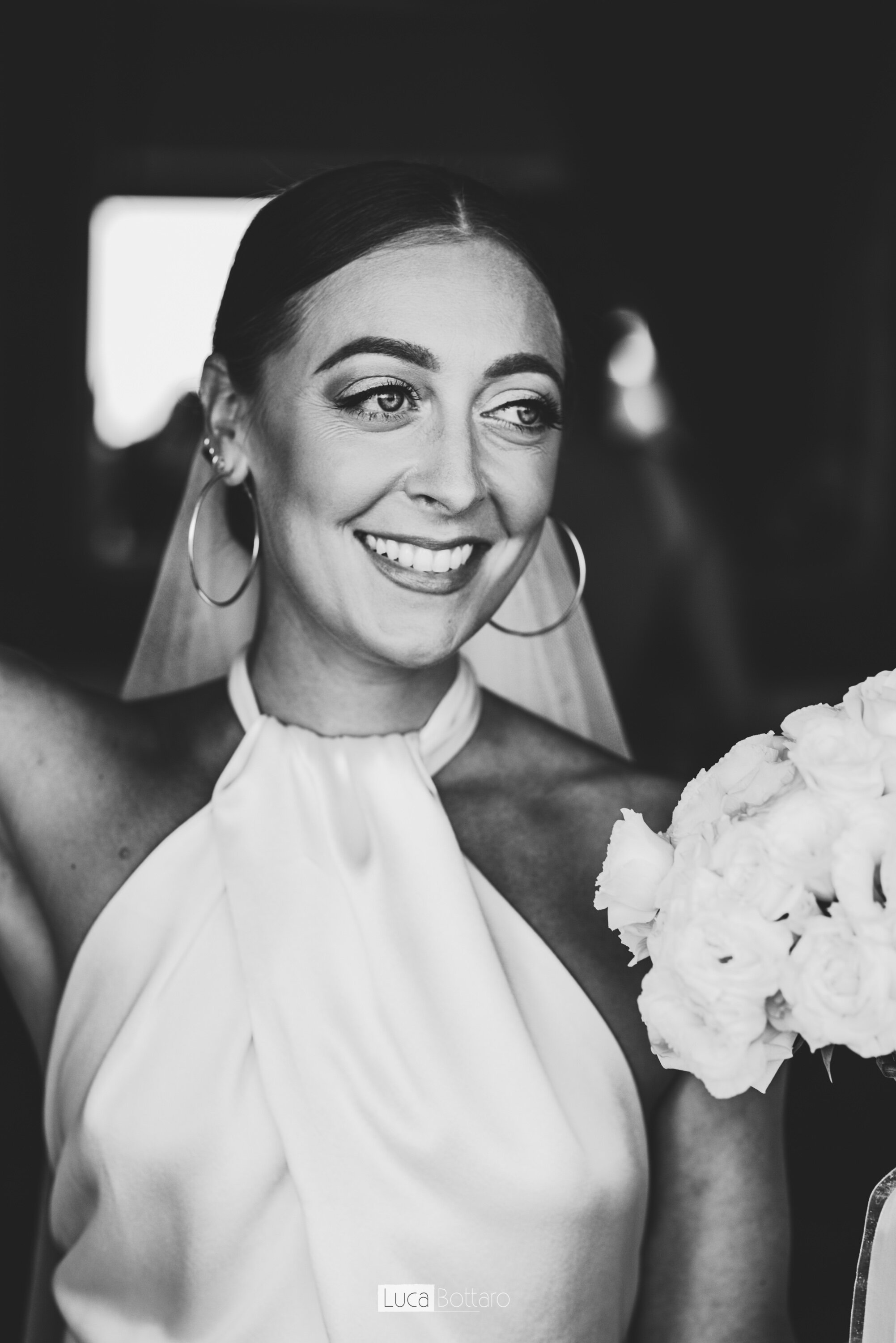 Beautiful bride Sam wore the Cheryl wedding dress by Halfpenny London