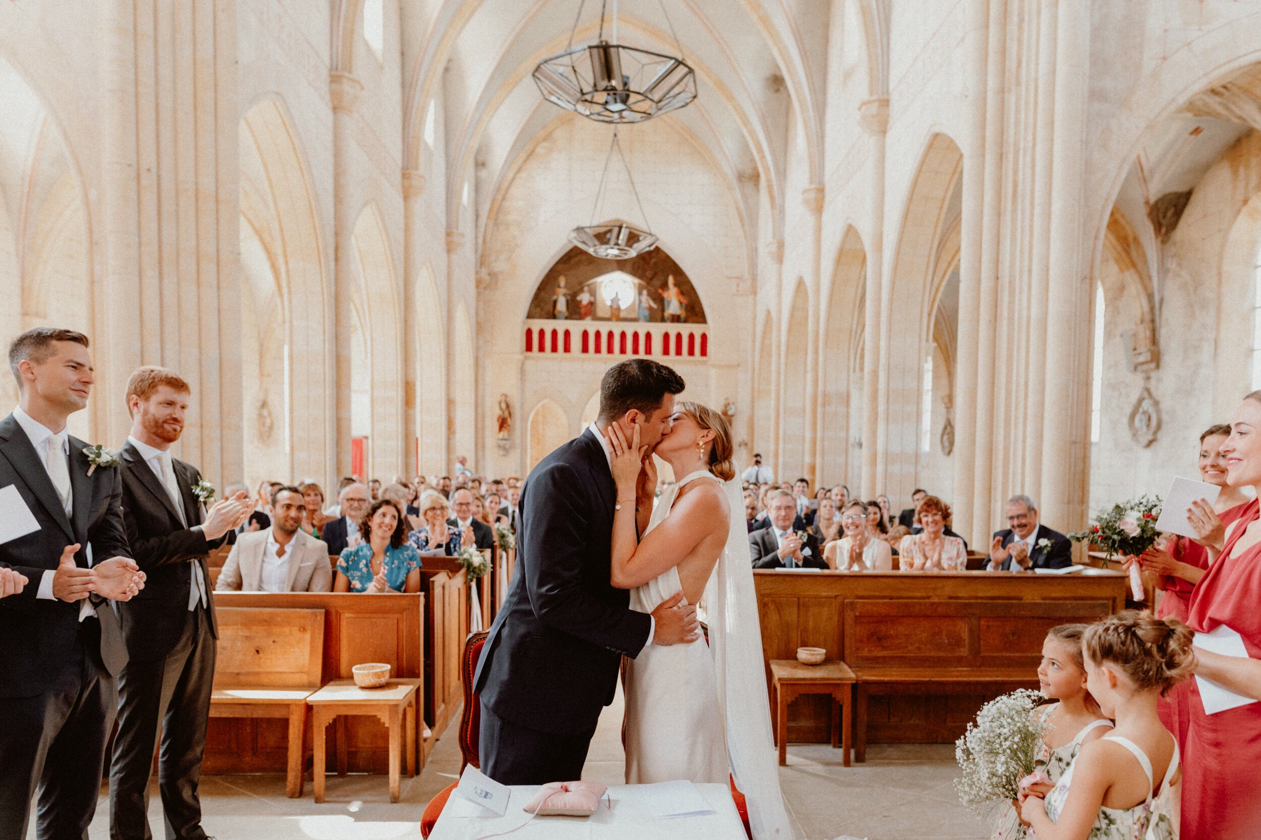 Beautiful bride Lizzie wore a wedding dress by Halfpenny London