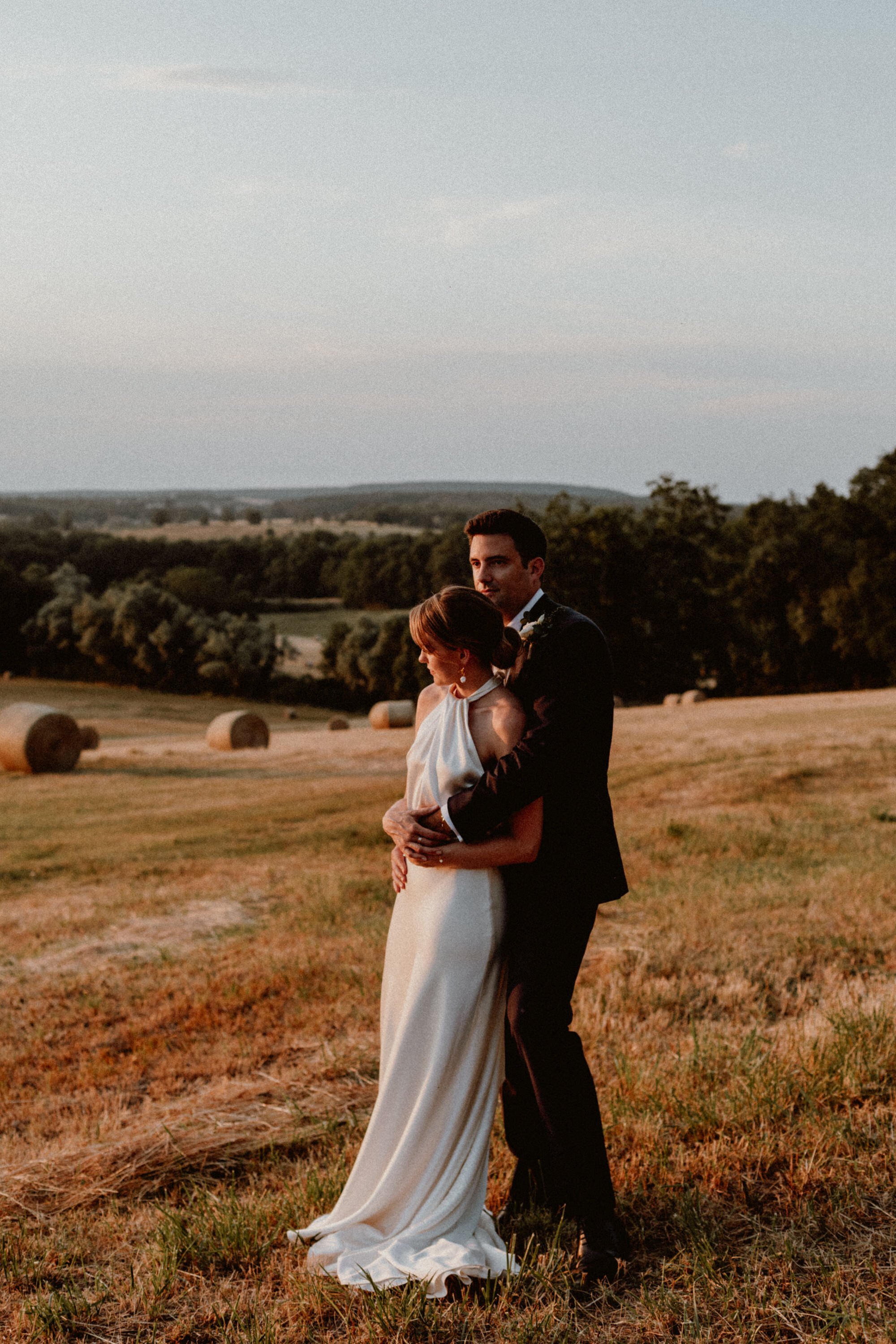 Beautiful bride Lizzie wore a wedding dress by Halfpenny London