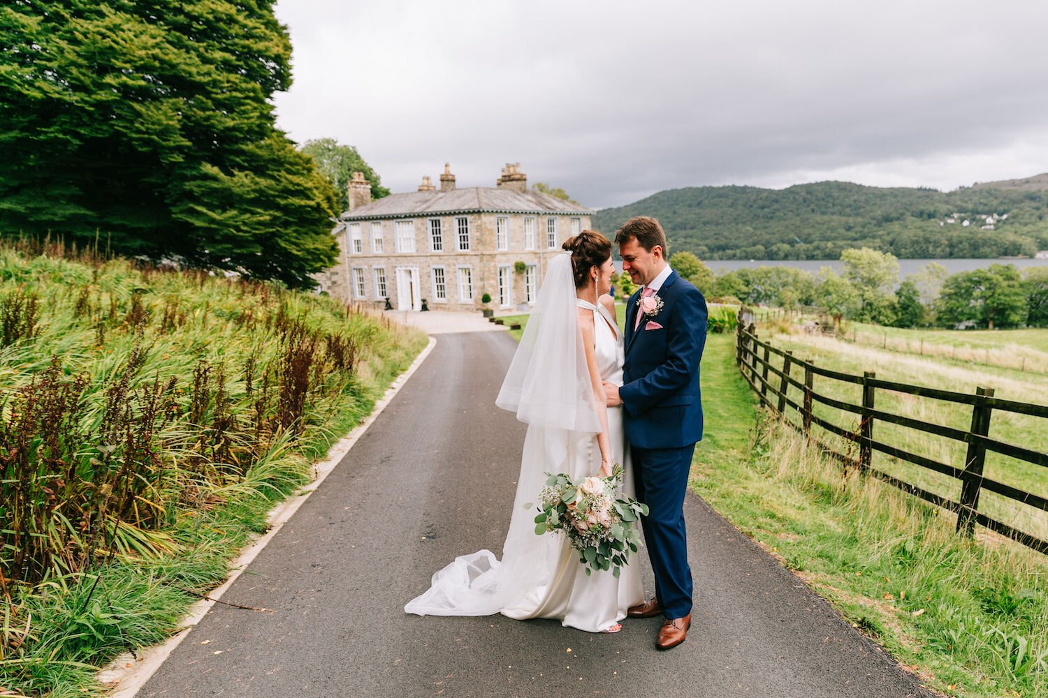 Beautiful bride Carly wore a wedding dress by Halfpenny London