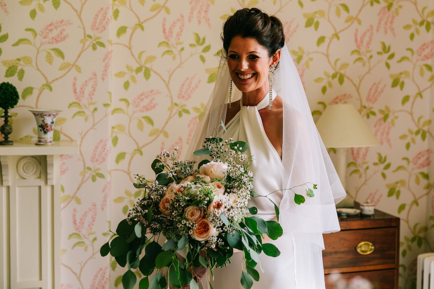 Beautiful bride Carly wore a wedding dress by Halfpenny London