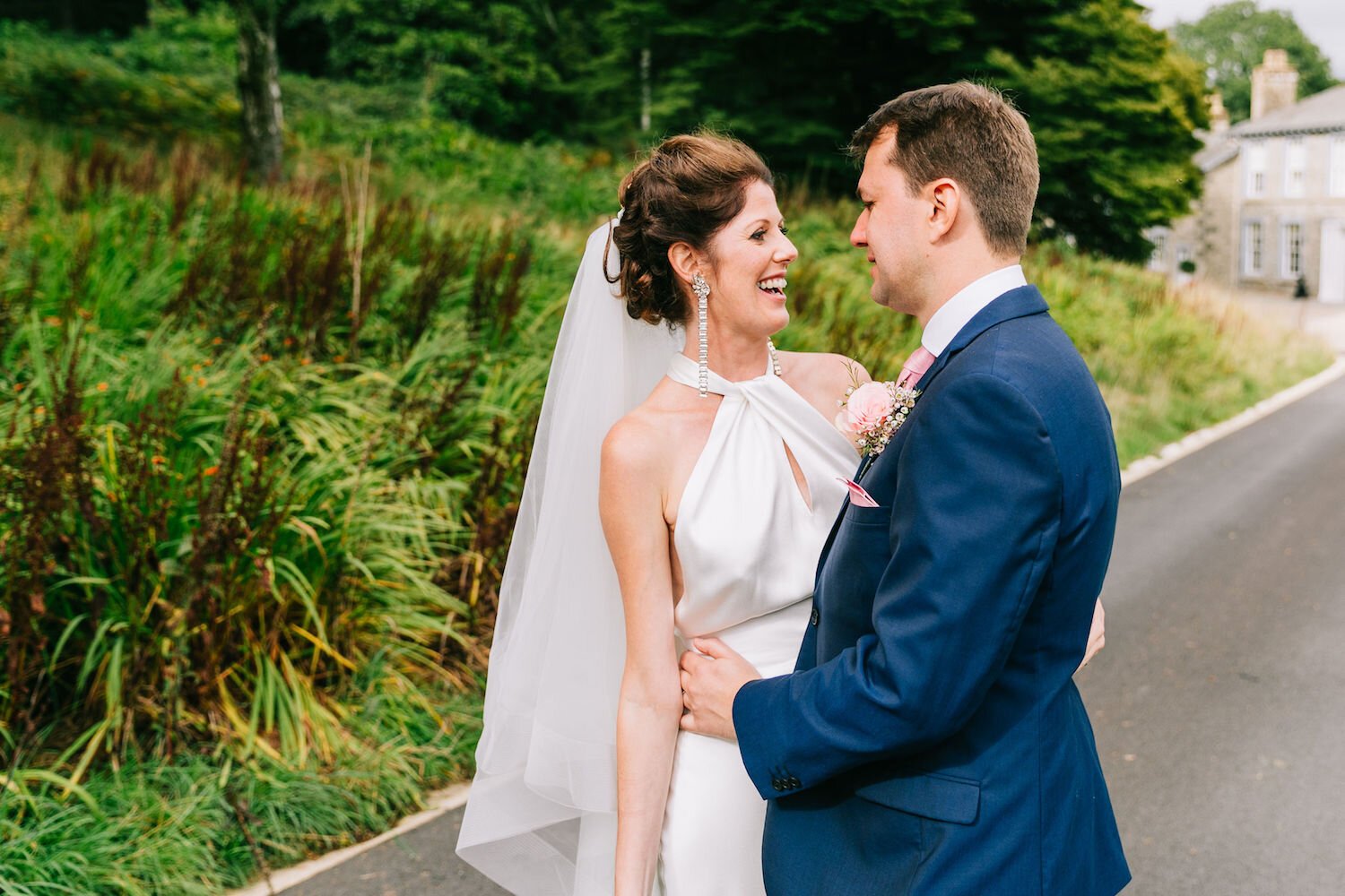 Beautiful bride Carly wore a wedding dress by Halfpenny London