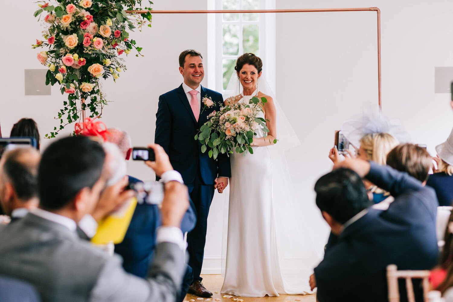 Beautiful bride Carly wore a wedding dress by Halfpenny London