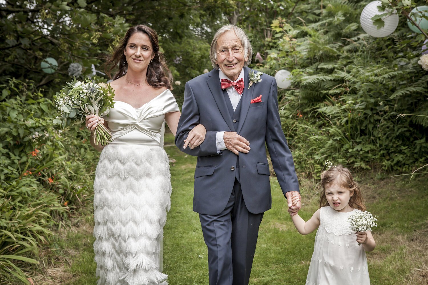 Beautiful bride Lisa wore a wedding dress by Halfpenny London