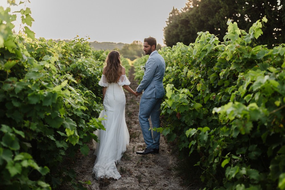 Beautiful bride Marilyne wore a wedding dress by Halfpenny London