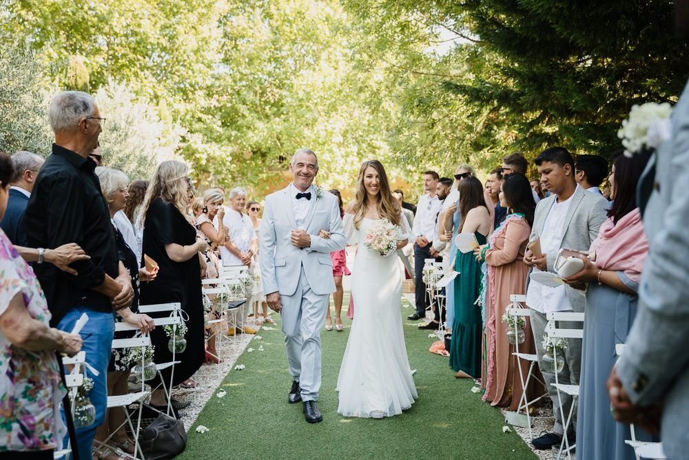 Beautiful bride Marilyne wore a wedding dress by Halfpenny London