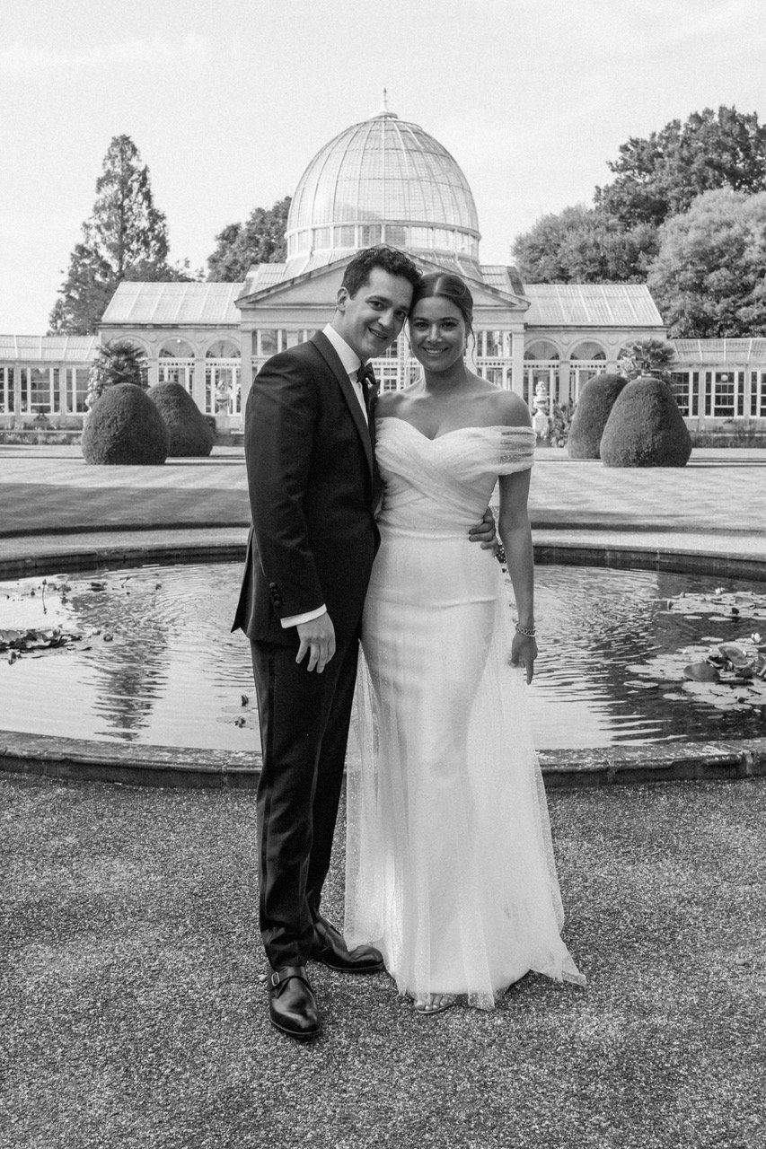 Beautiful Hannah wore a wedding dress by Halfpenny London