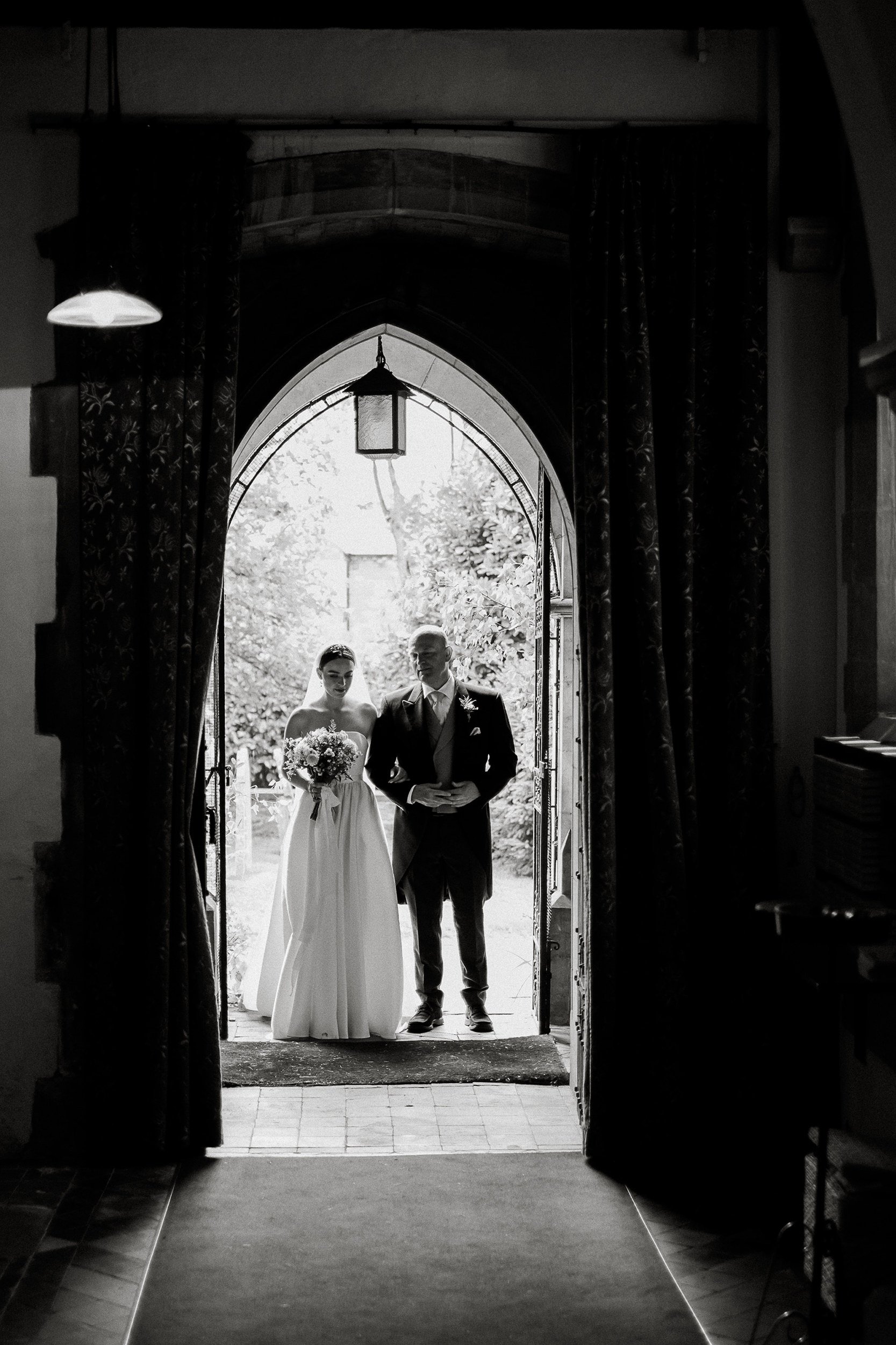 Beautiful bride India wore a wedding dress by Halfpenny London