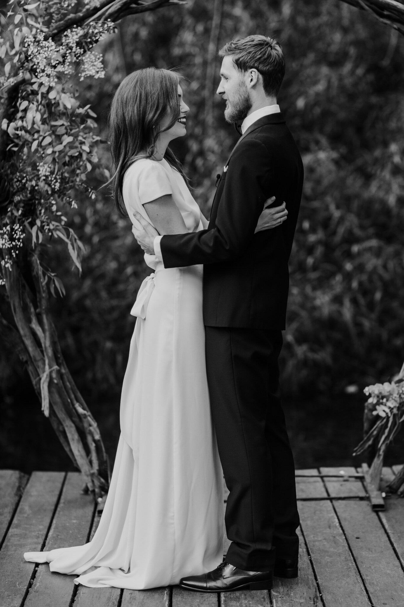 Beautiful bride Fiona wore a wedding dress by Halfpenny London