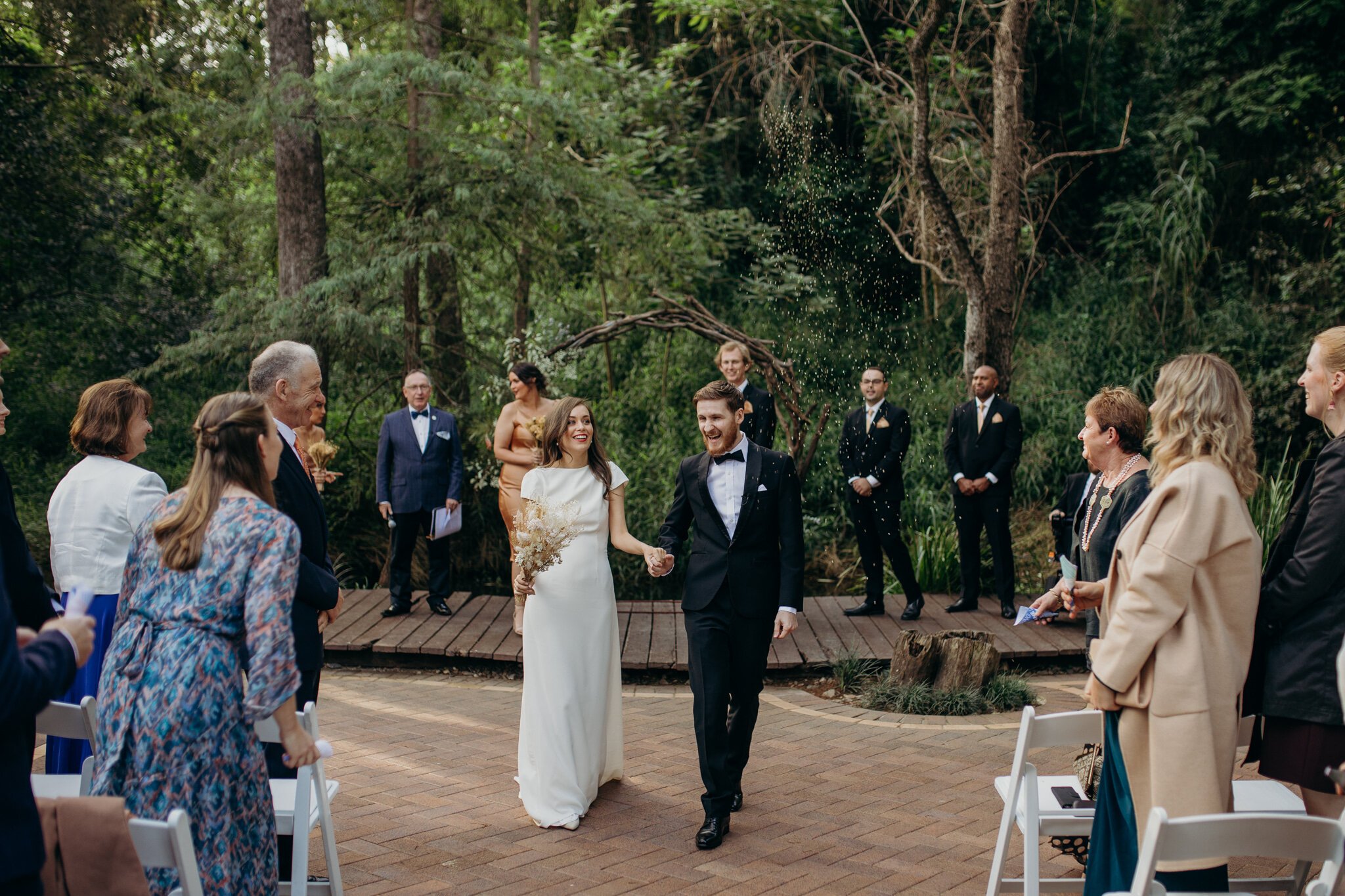 Beautiful bride Fiona wore a wedding dress by Halfpenny London