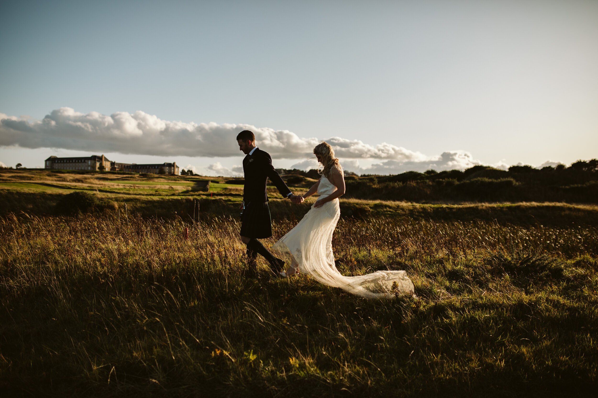 Beautiful bride Jo wore a wedding dress by Halfpenny London