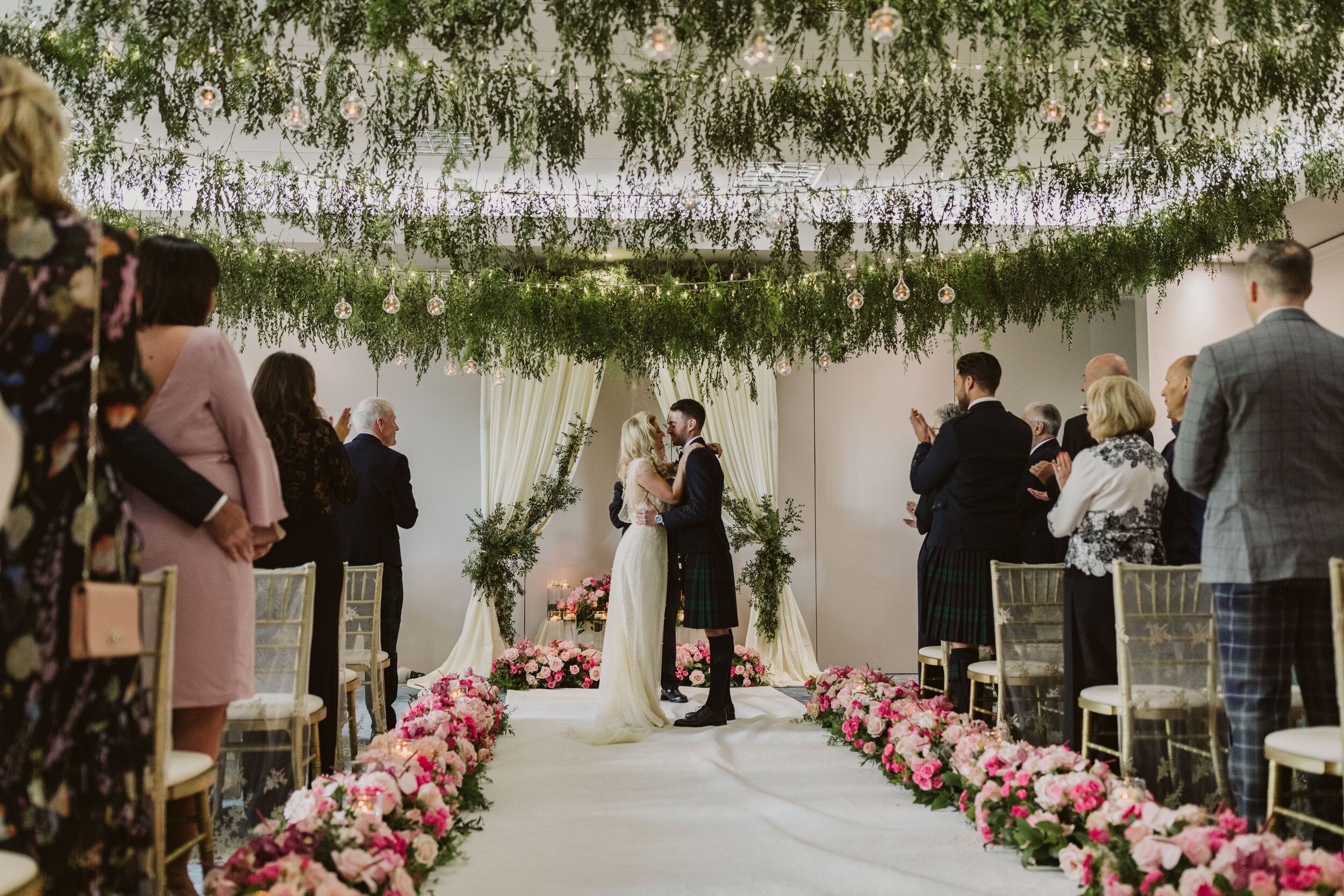 Beautiful bride Jo wore a wedding dress by Halfpenny London