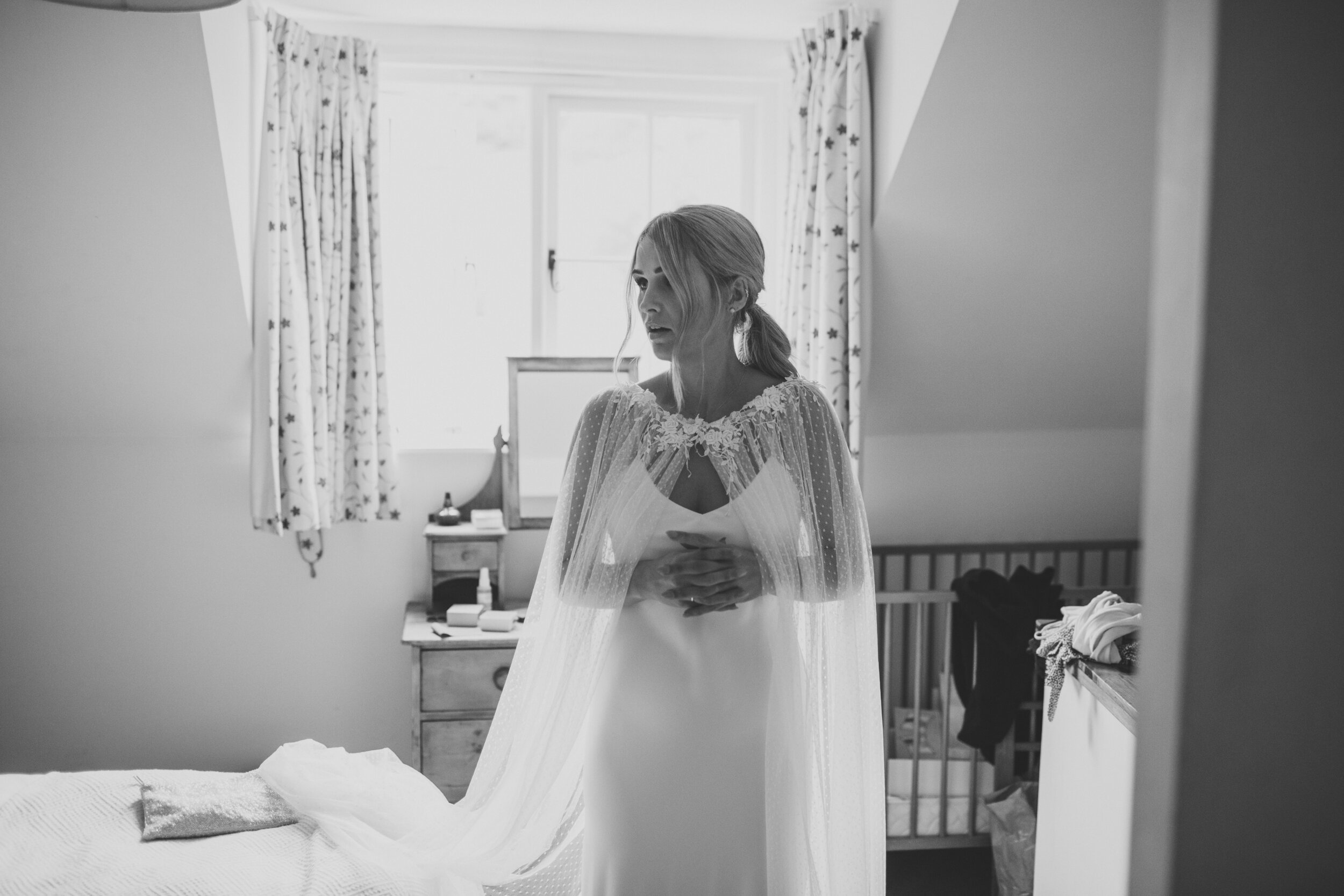 Beautiful bride Emily wore a wedding dress by Halfpenny London