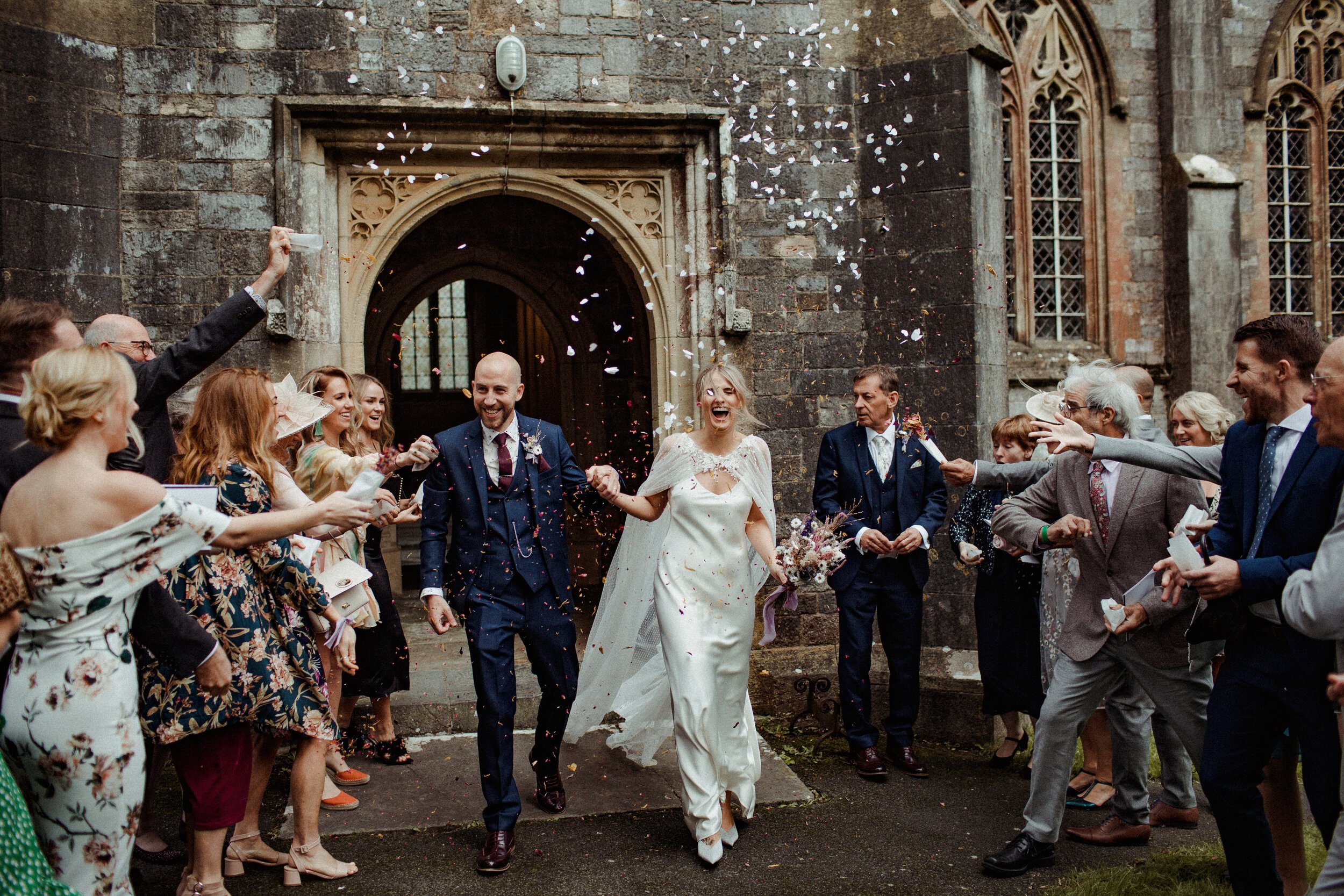 Beautiful bride Emily wore a wedding dress by Halfpenny London