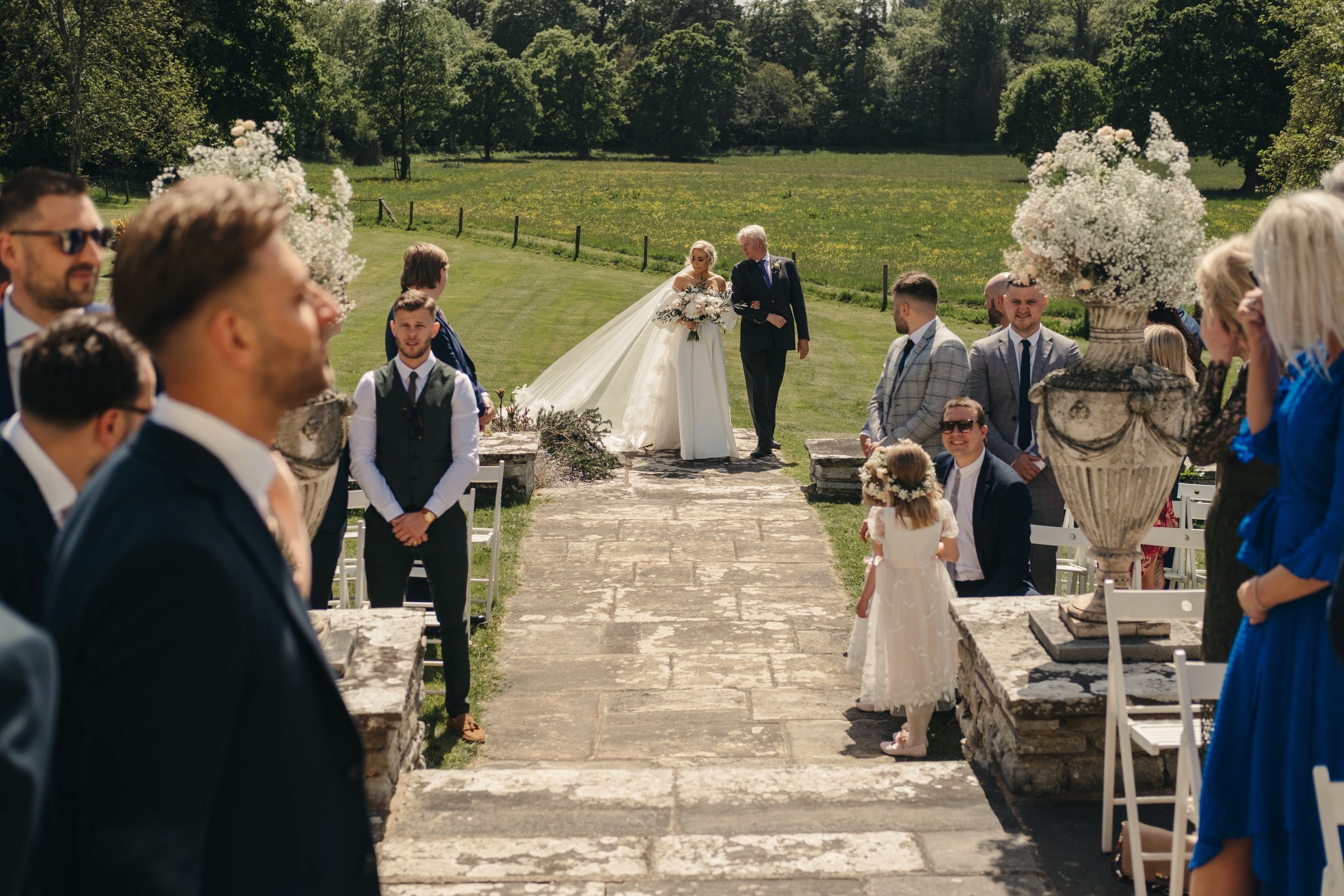 Beautiful bride Tamzen wears the Ellie skirt wedding dress by Halfpenny London