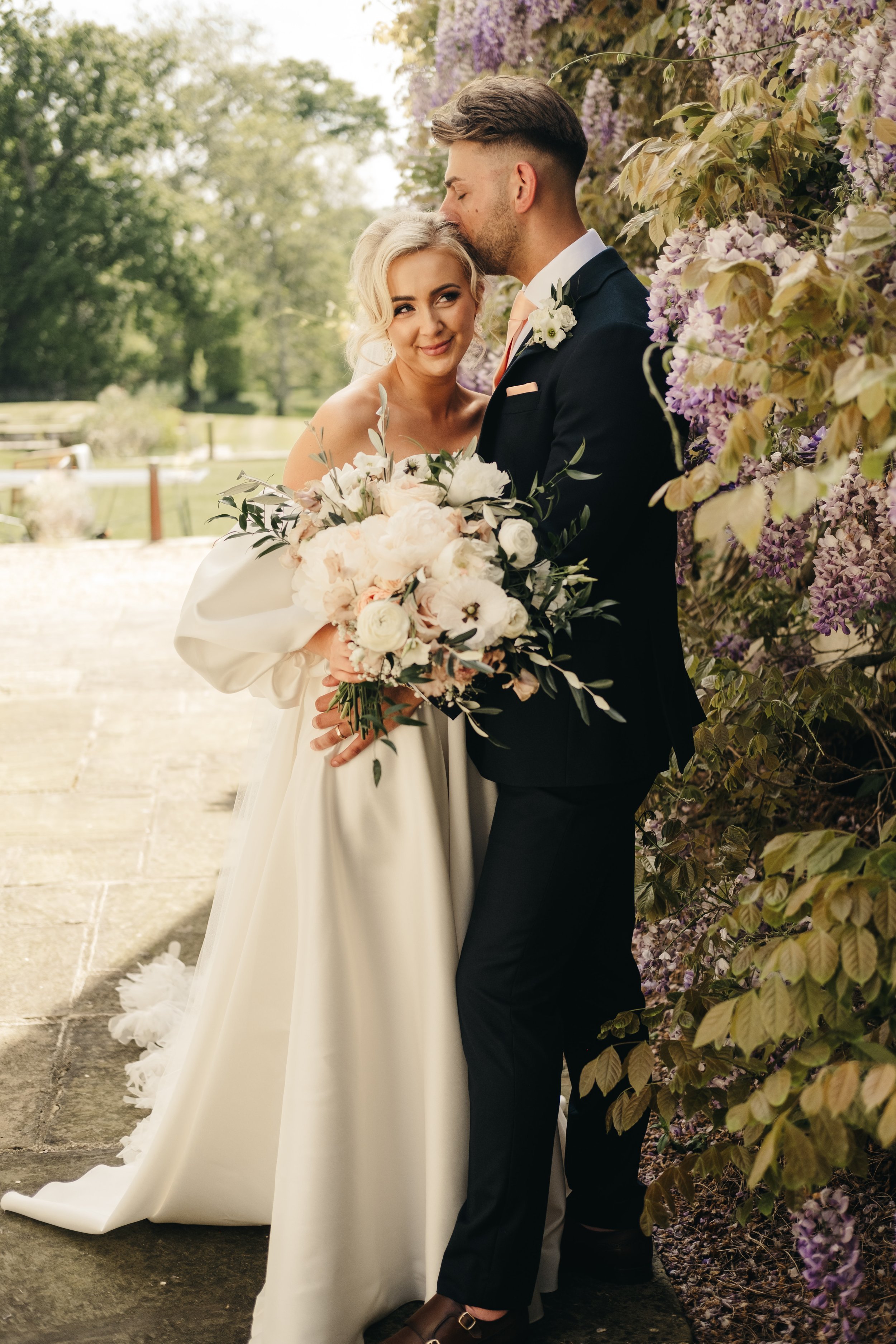 Beautiful bride Tamzen wears the Ellie skirt wedding dress by Halfpenny London